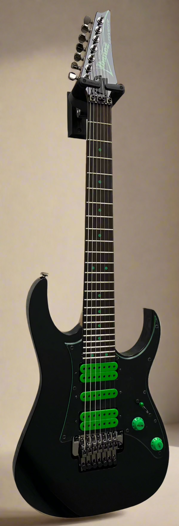 Ibanez UV70PBK Jem / Universe Steve Vai 7 String Signature Model Black SERIAL NUMBER I230700611 - 7.8 LBS