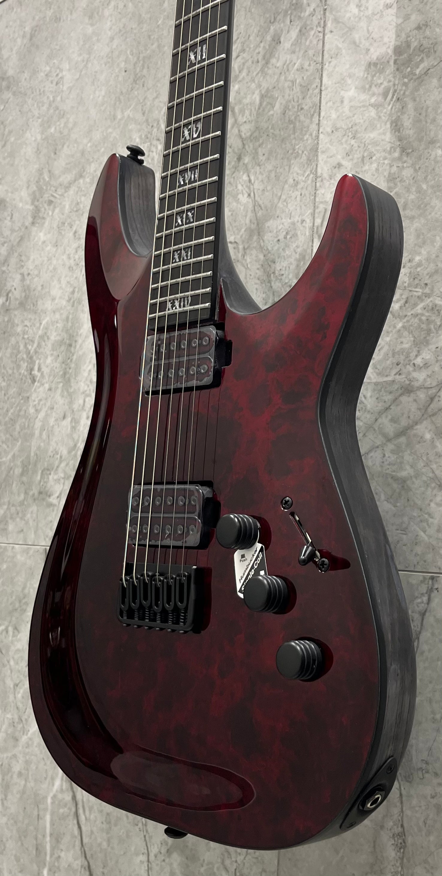 Schecter C-1 Apocalypse Electric Guitar Red Reign 3055-SHC SERIAL NUMBER W24081418 - 8.6 LBS