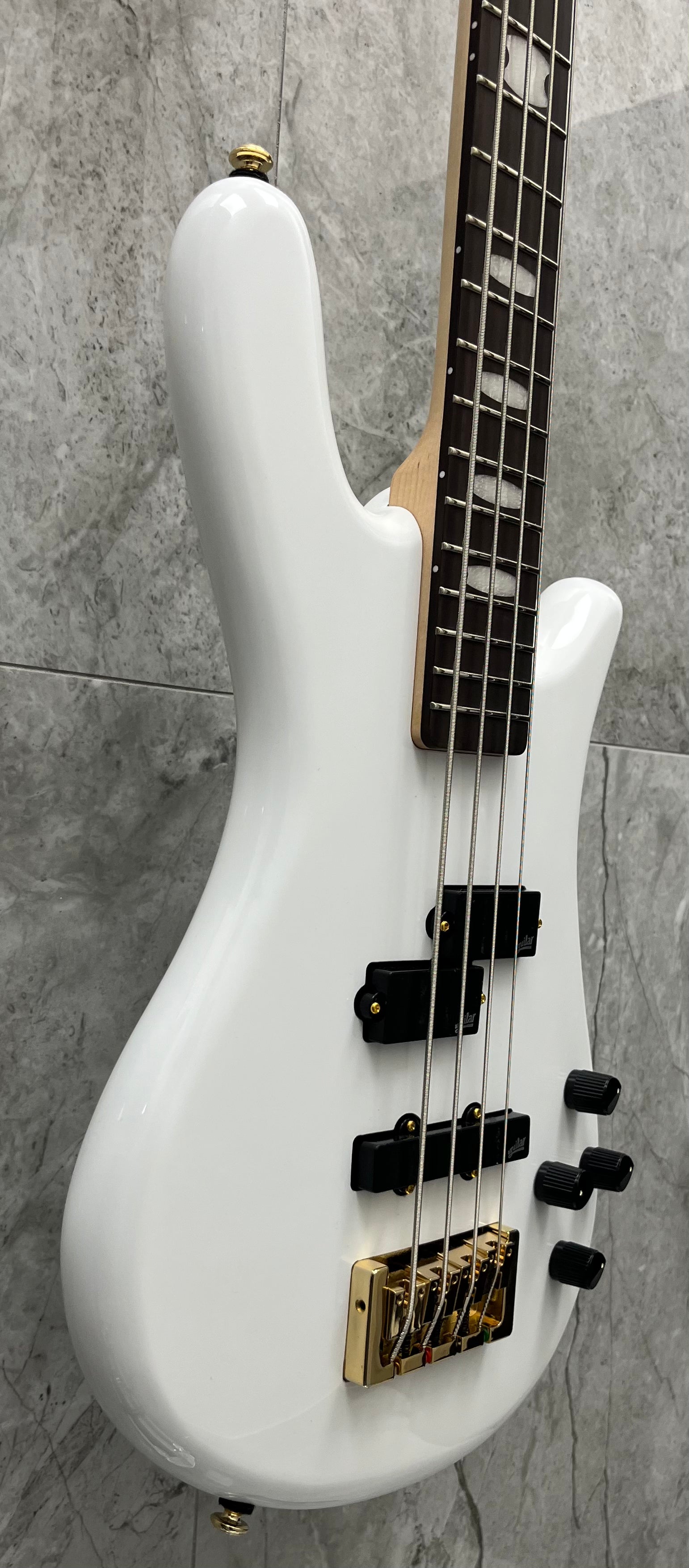 Spector Bass NS Icon Bolt-On Bass Guitar - White Gloss ICONNS2BWH SERIAL NUMBER CI25090142 - 7 LBS 5 OZ