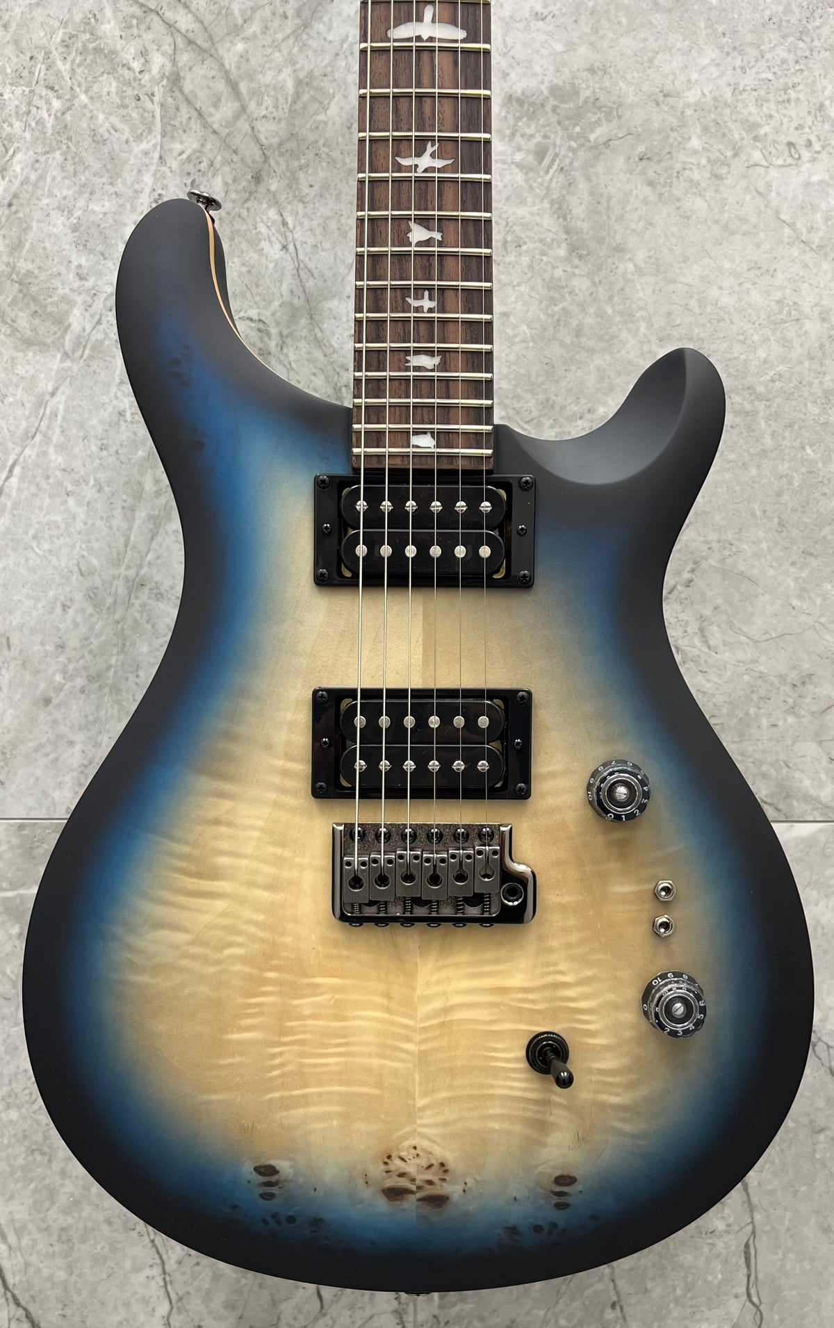 PRS SE Limited Edition Exotic Custom 24-08 Poplar Burl Lake