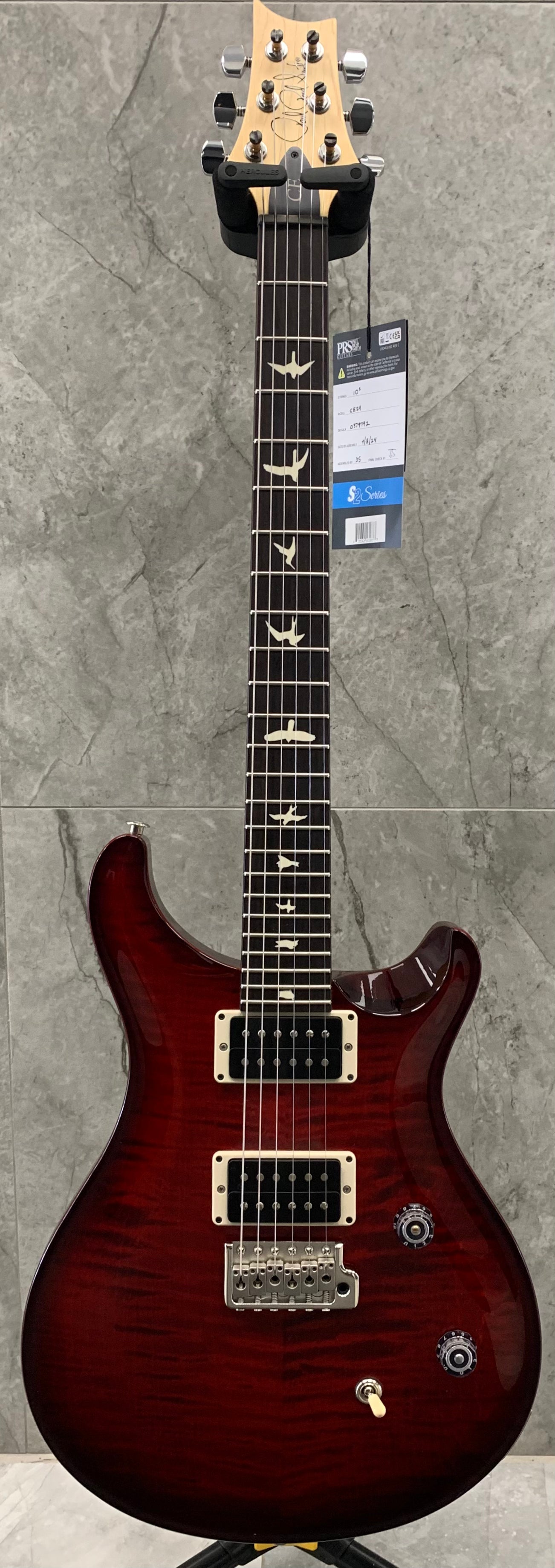 PRS USA Ce24 – Custom colour – Fire Red Wrap 112784:CC SERIAL NUMBER 0379792