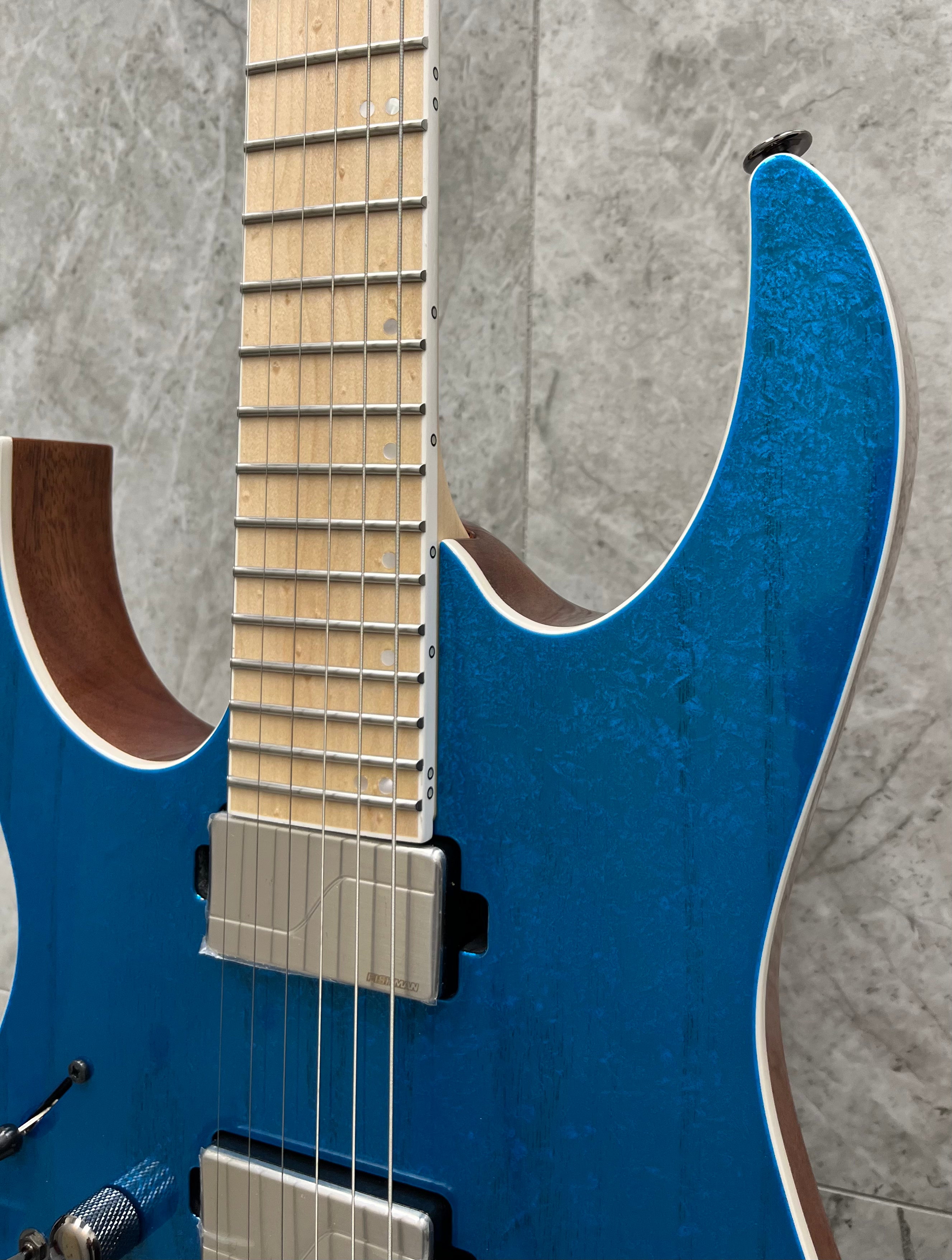 Ibanez Made In Japan Prestige RG5120 Left Handed FROZEN OCEAN RG5120MLFCN SERIAL NUMBER F2507677 - 8 LBS 3 OZ