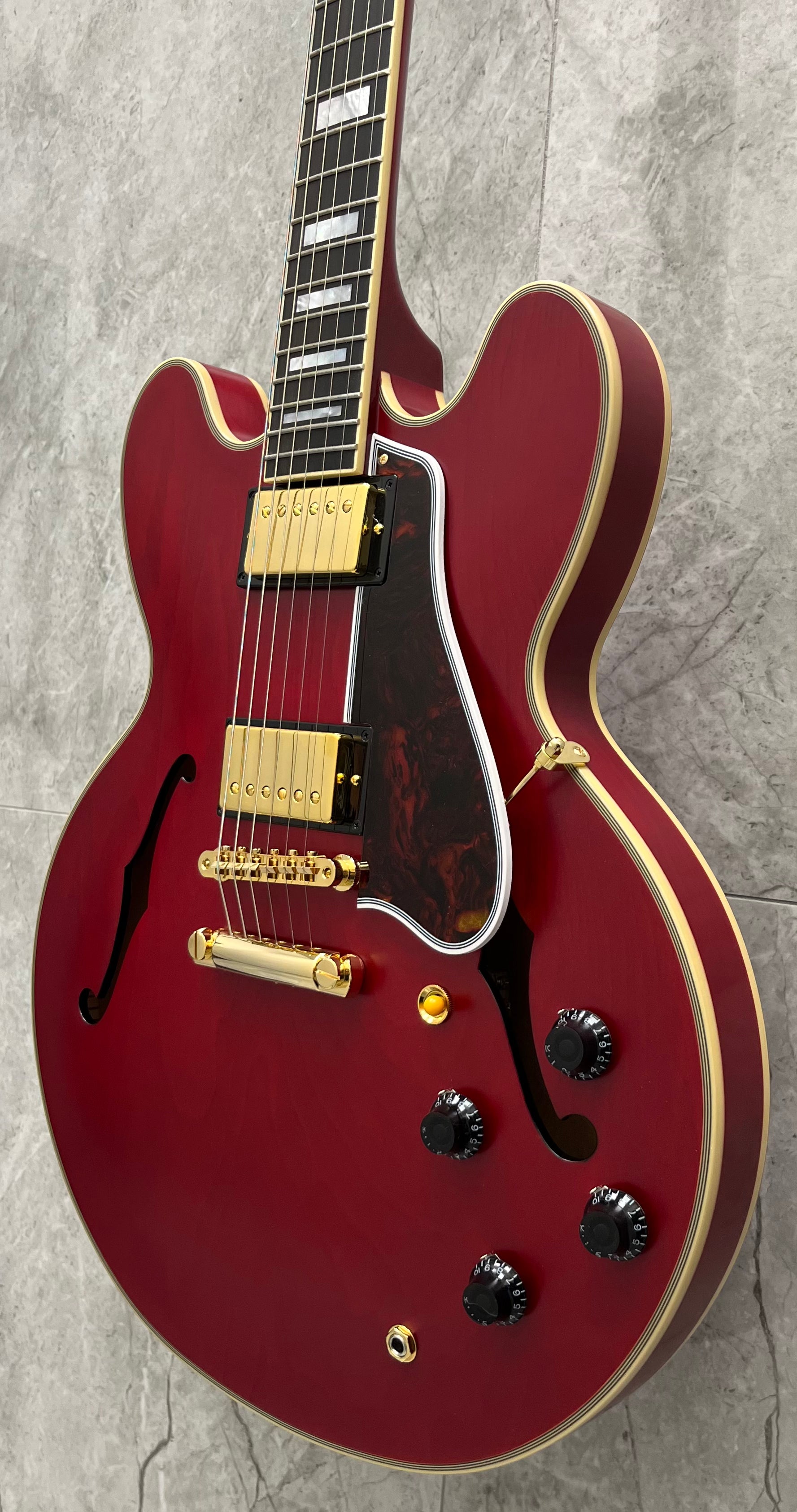 Epiphone ES355 ( GIBSON HEADSTOCK ) 1959 ES-355 w/Case - Cherry Red EC35559CHVGH SERIAL NUMBER 24101510724 - 8.8 LBS