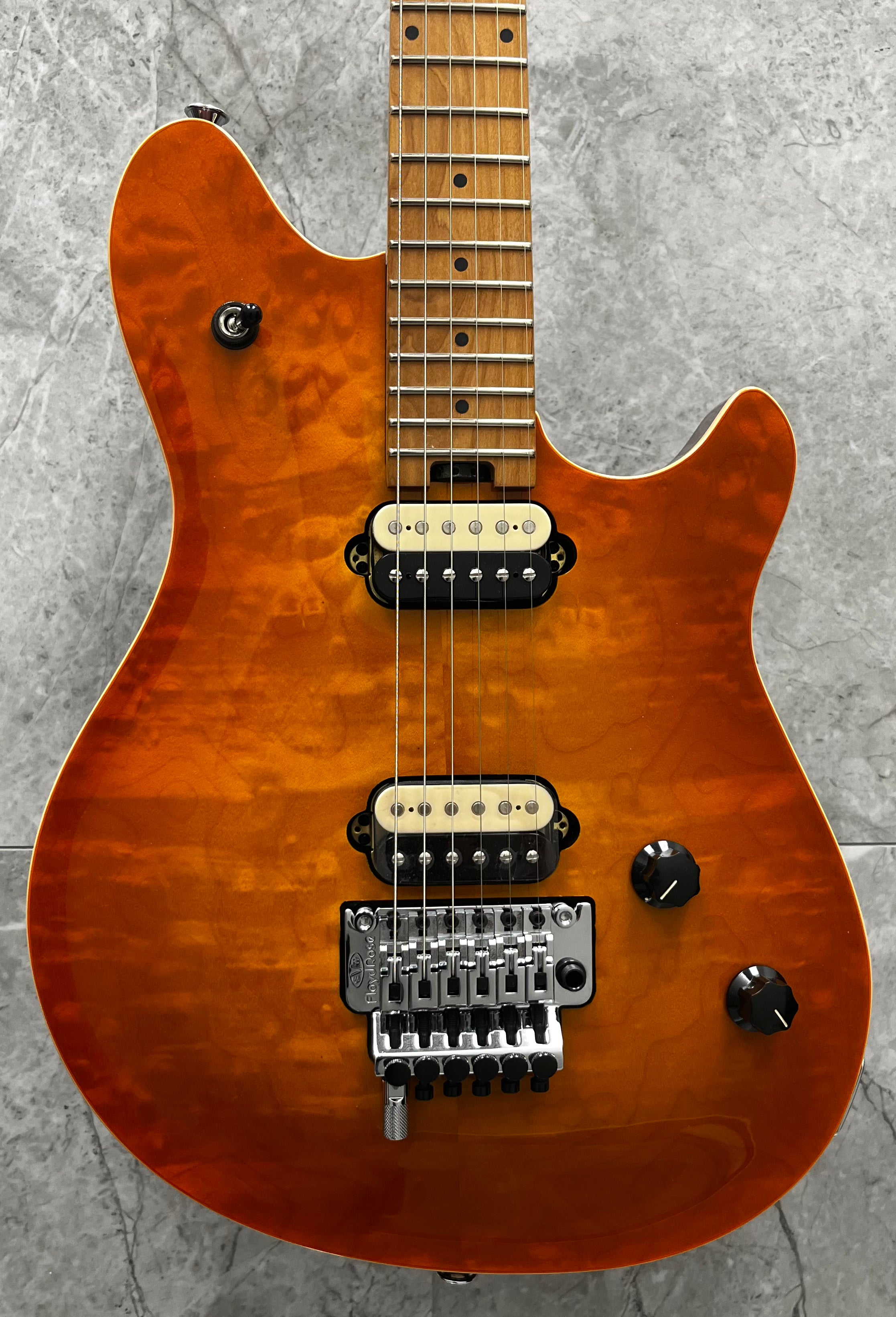 EVH Wolfgang Special QUILTED MAPLE -  Baked Maple Fingerboard Solar 5107701596 SERIAL NUMBER WG22187QM - 8 lbs 5 oz