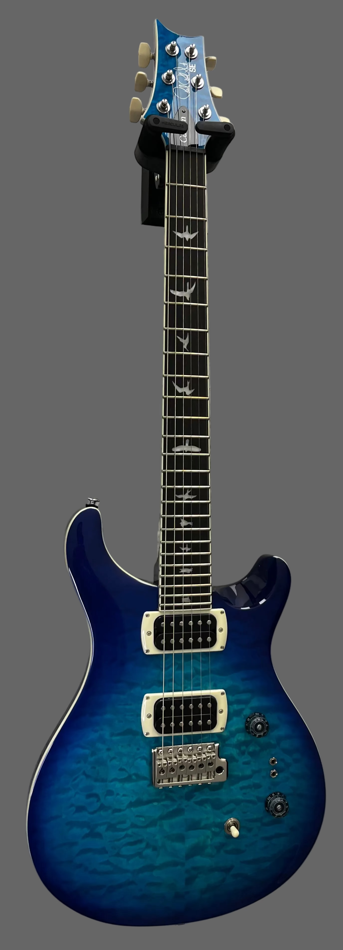 PRS GUITARS SE Custom 24-08 Quilt TOP Lake Blue 115995:LB SERIAL NUMBER CTIH077544 7 LBS 12 OZ