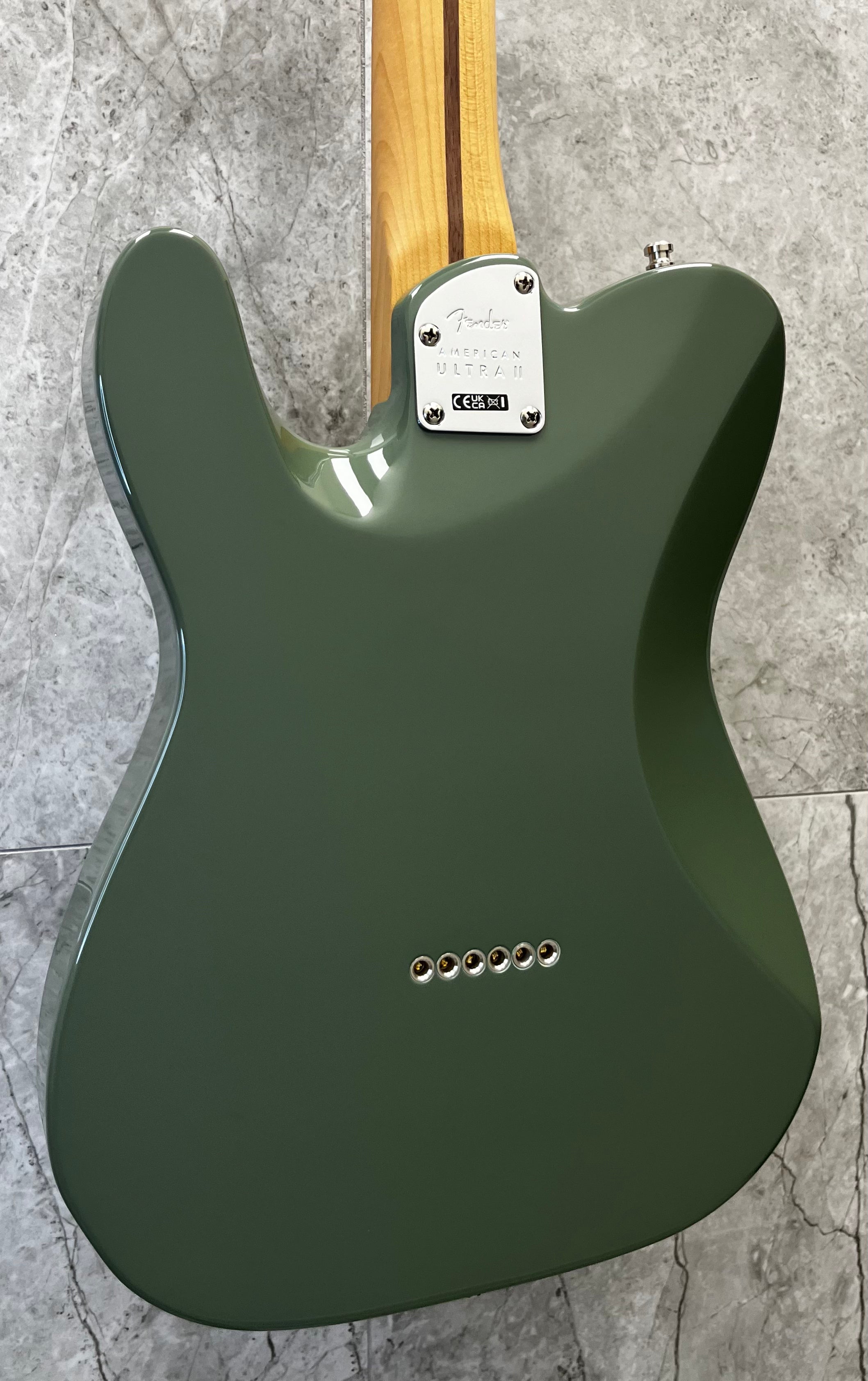 Fender LIMITED EDITION American Ultra II Telecaster - Antique Olive 0179172720 SERIAL NUMBER US26003345 - 8.0 LBS