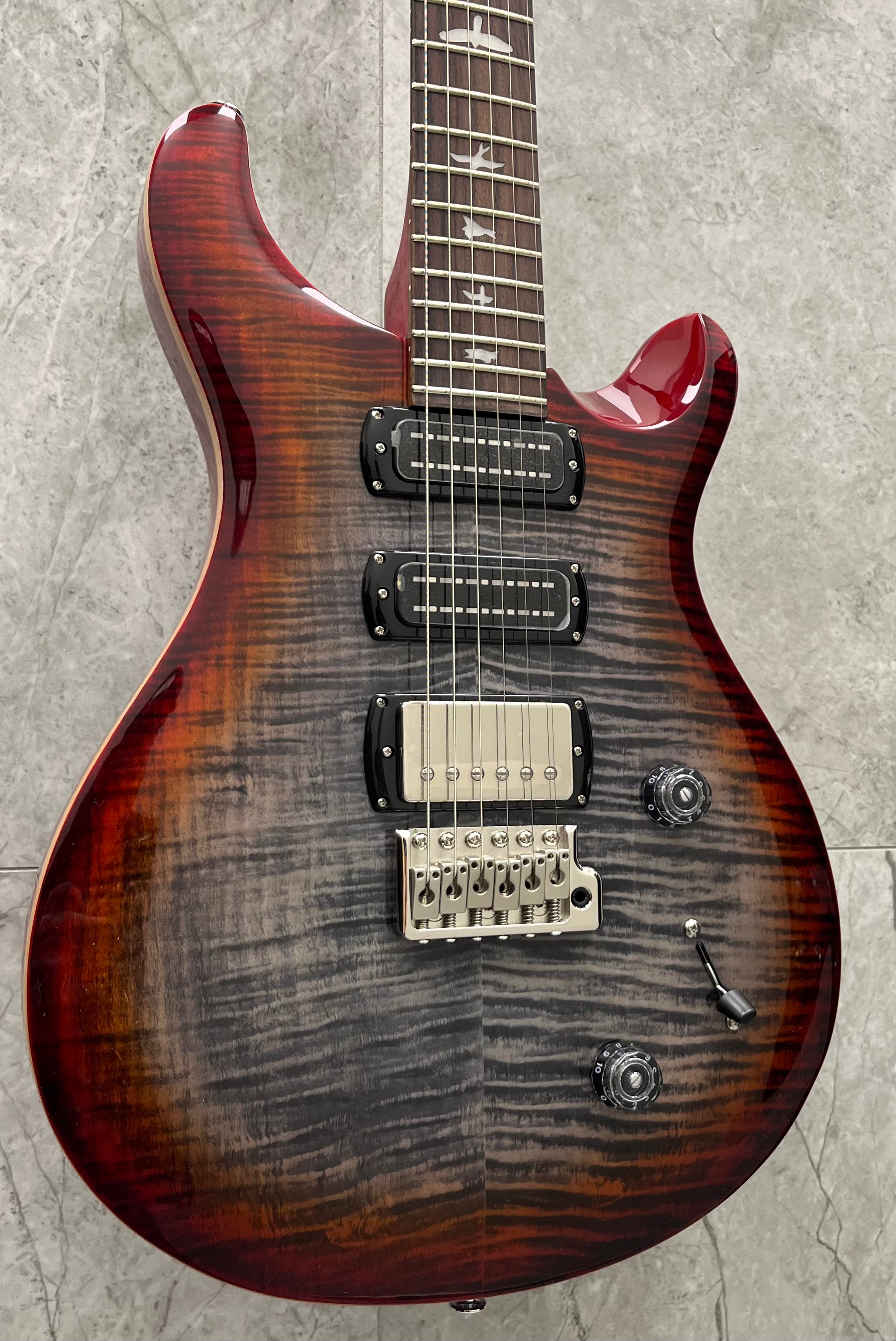 PRS Guitars SE Studio Electric Guitar - Charcoal Cherry Burst 114384::CG SERIAL NUMBER CTIH019835 - 7 LBS 14 OZ