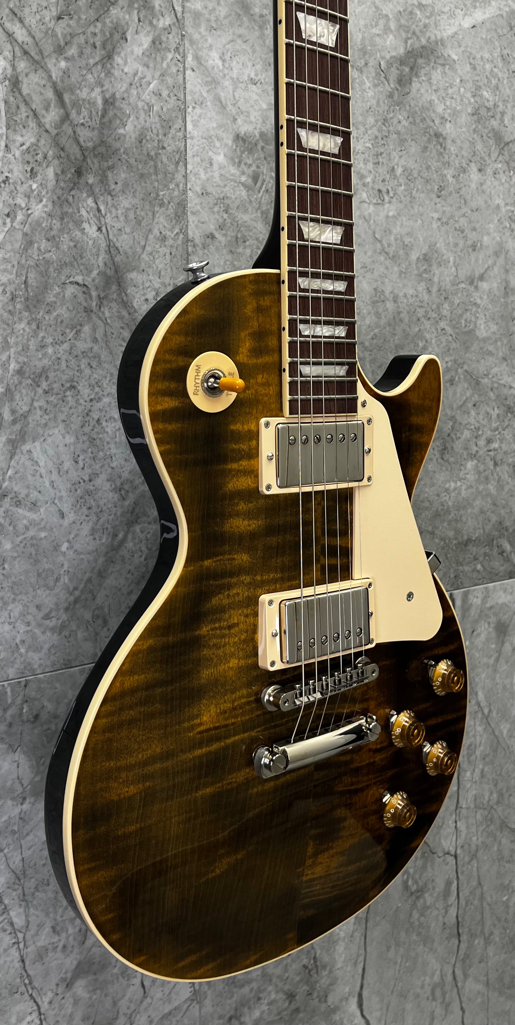 Gibson Limited Edition Les Paul Standard Lite AAA FLAME Electric Guitar with Hardshell Case - Yellow Tiger LPSL5Y24TGNH SERIAL NUMBER 218340031 - 7 LBS 7 OZ