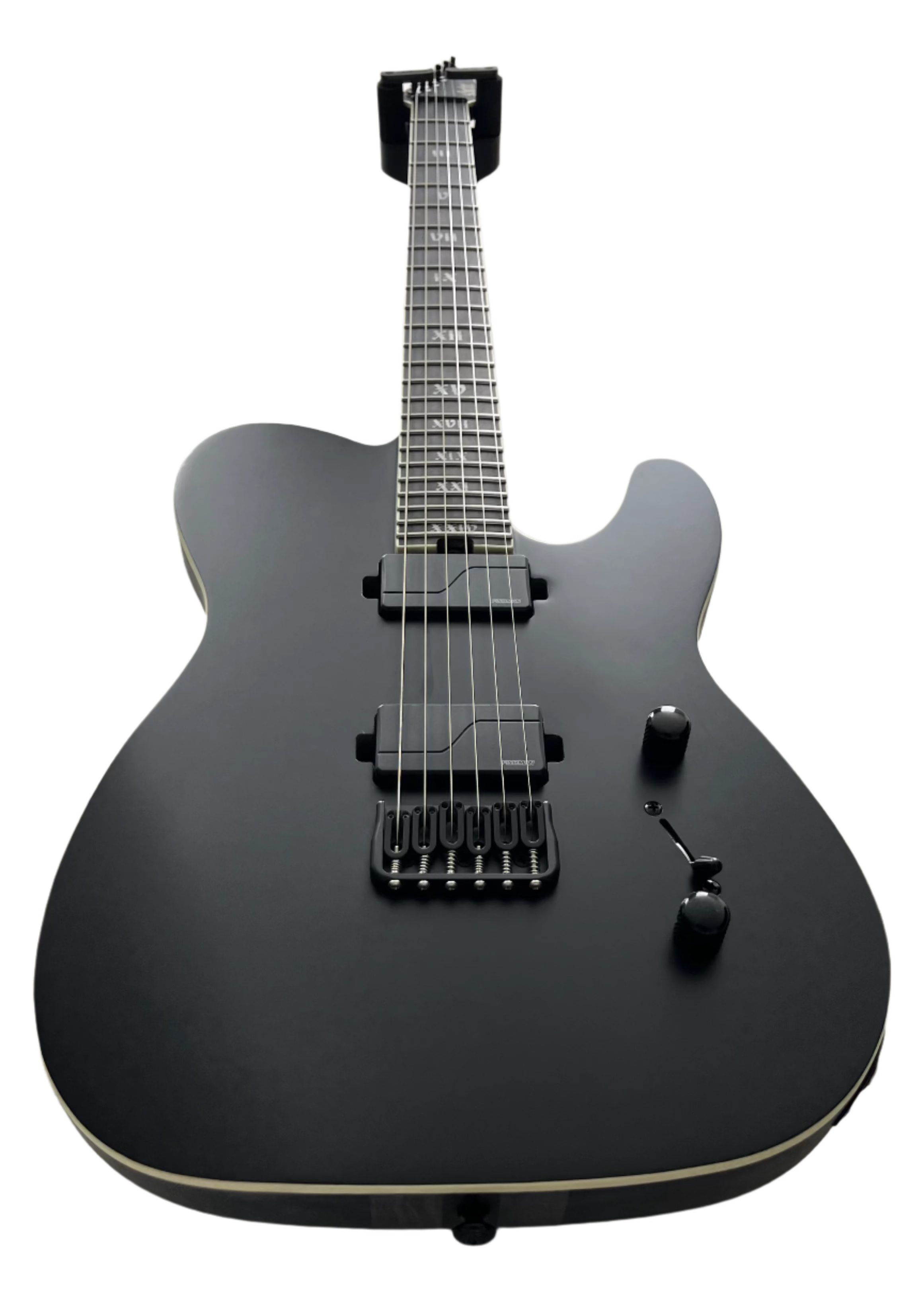 Schecter PT SLS Evil Twin Electric Guitar Satin Black 1342-SHC SERIAL NUMBER W24070442 - 7.6 LBS