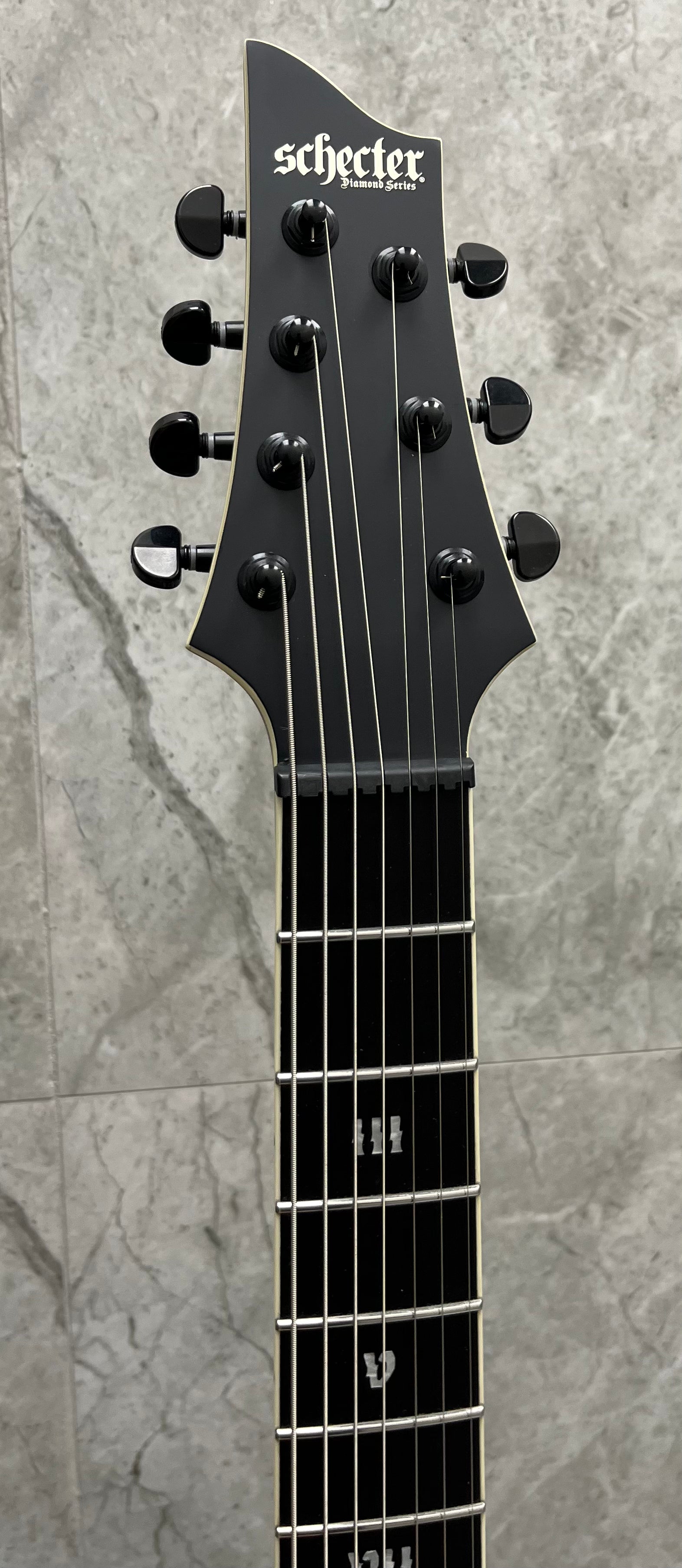 Schecter C-7 SLS 7 Evil Twin Satin Black 7 String 1349-SHC SERIAL NUMBER W24040013 - 8 LBS 5 OZ