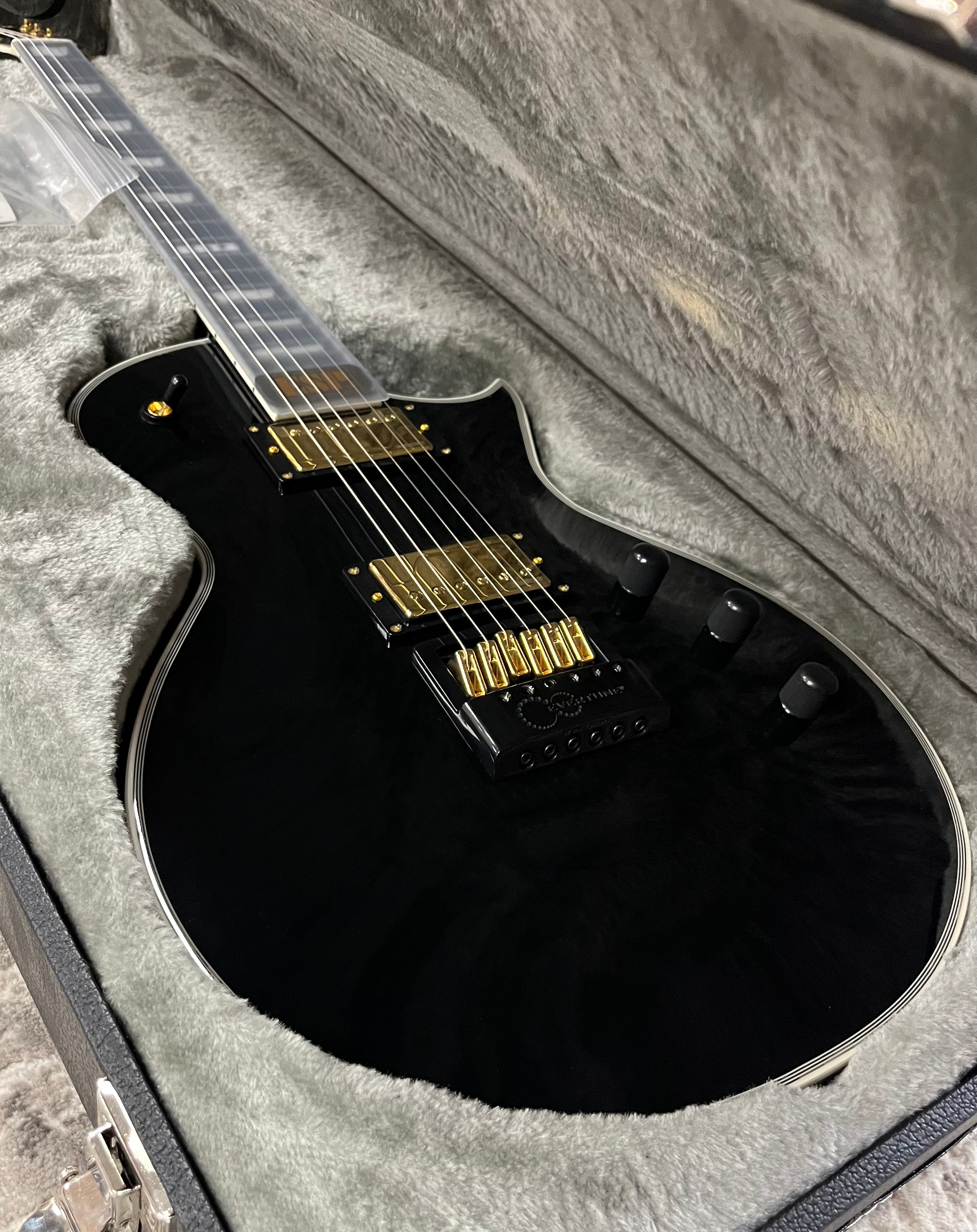 ESP E-II EII MADE IN JAPAN Eclipse Full Thickness Evertune Black EIIECFTETBLK SERIAL NUMBER ES0812233 - 8.4 LBS