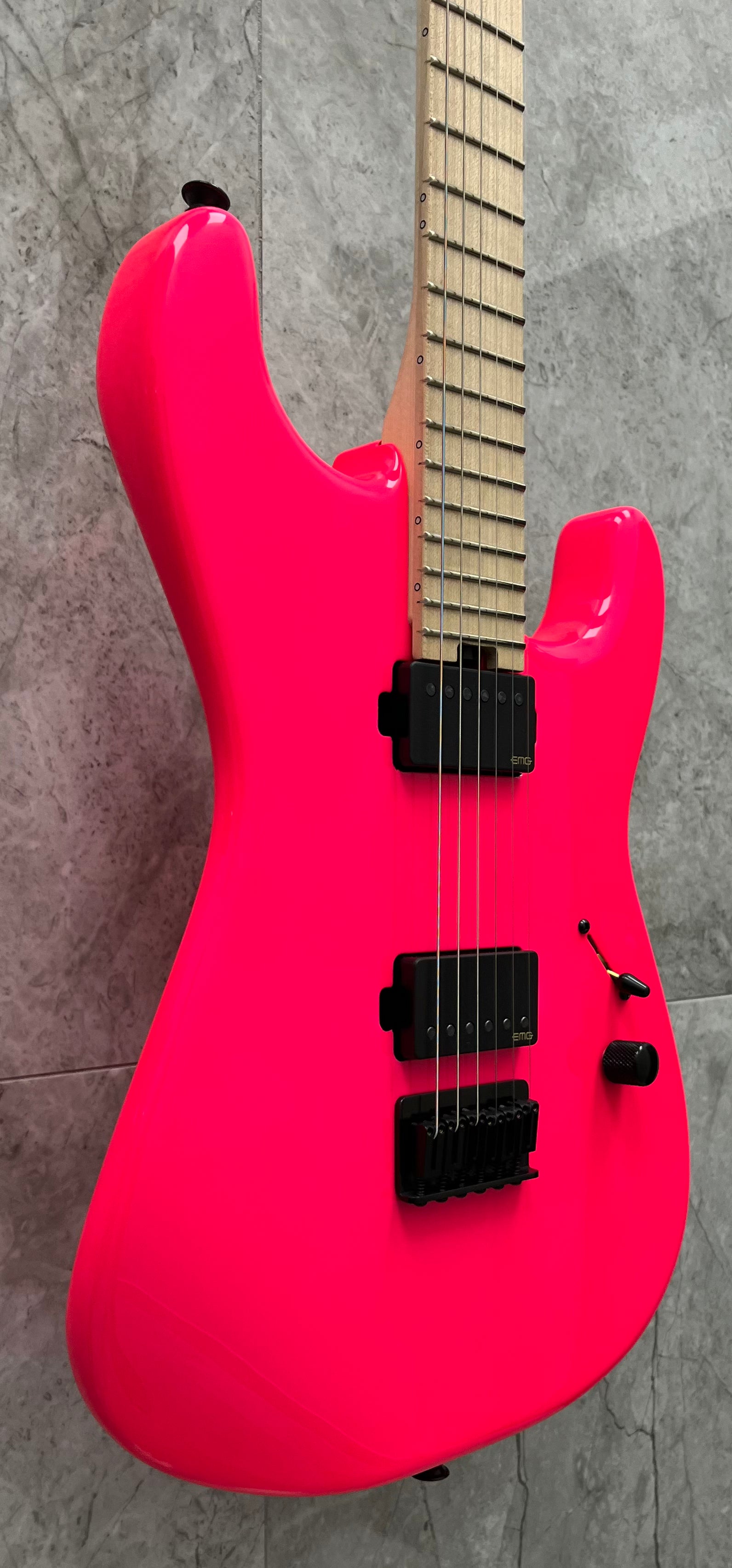 Charvel Limited Edition Sean Long Signature Pro-Mod San Dimas Style 1 HH HT M, Maple Fingerboard, Neon Pink 2965051319 SERIAL NUMBER MC250568 - 7 LBS 6 OZ