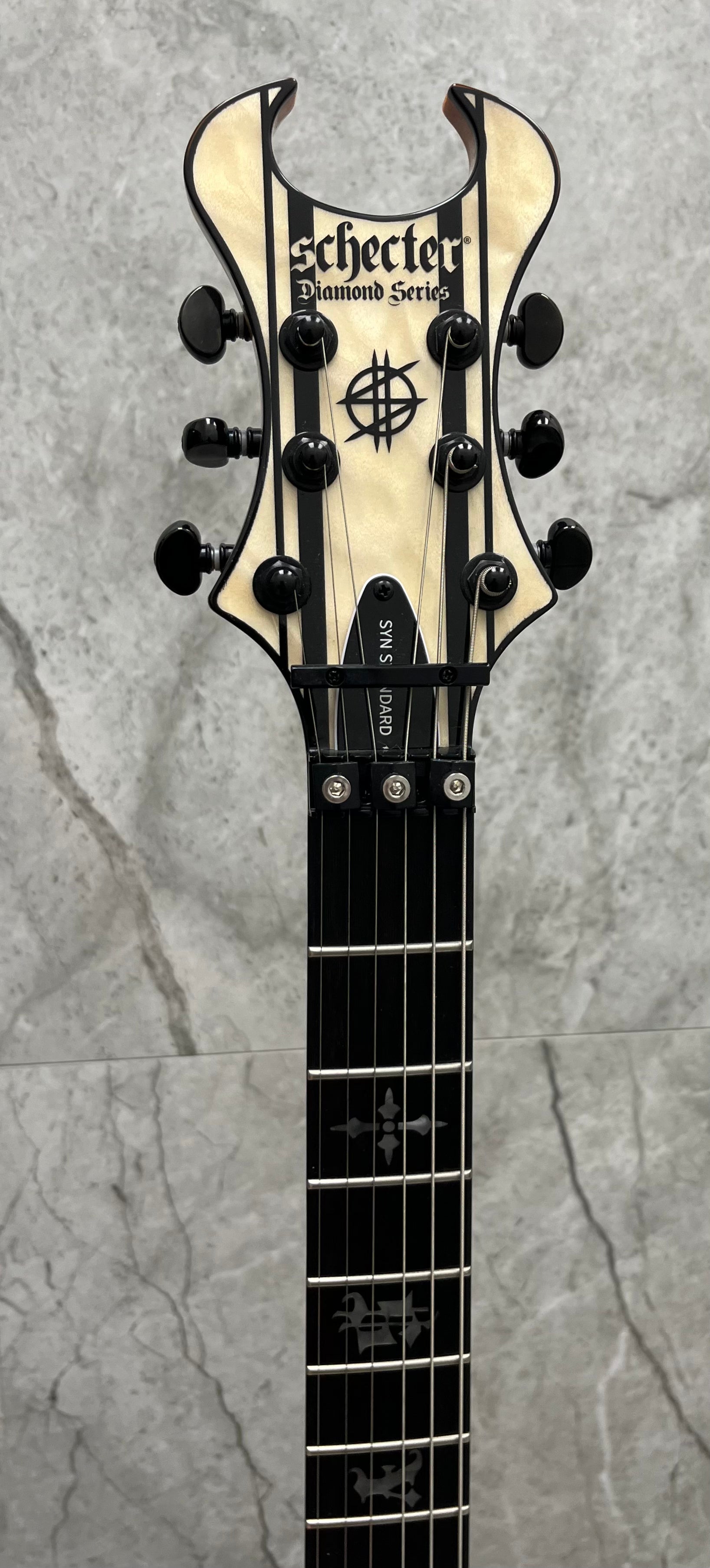 Schecter Synyster Standard Plus Left Handed Electric Guitar, Gloss Natural 1754-SHC SERIAL NUMBER IM25101739 - 7 LBS 15 OZ