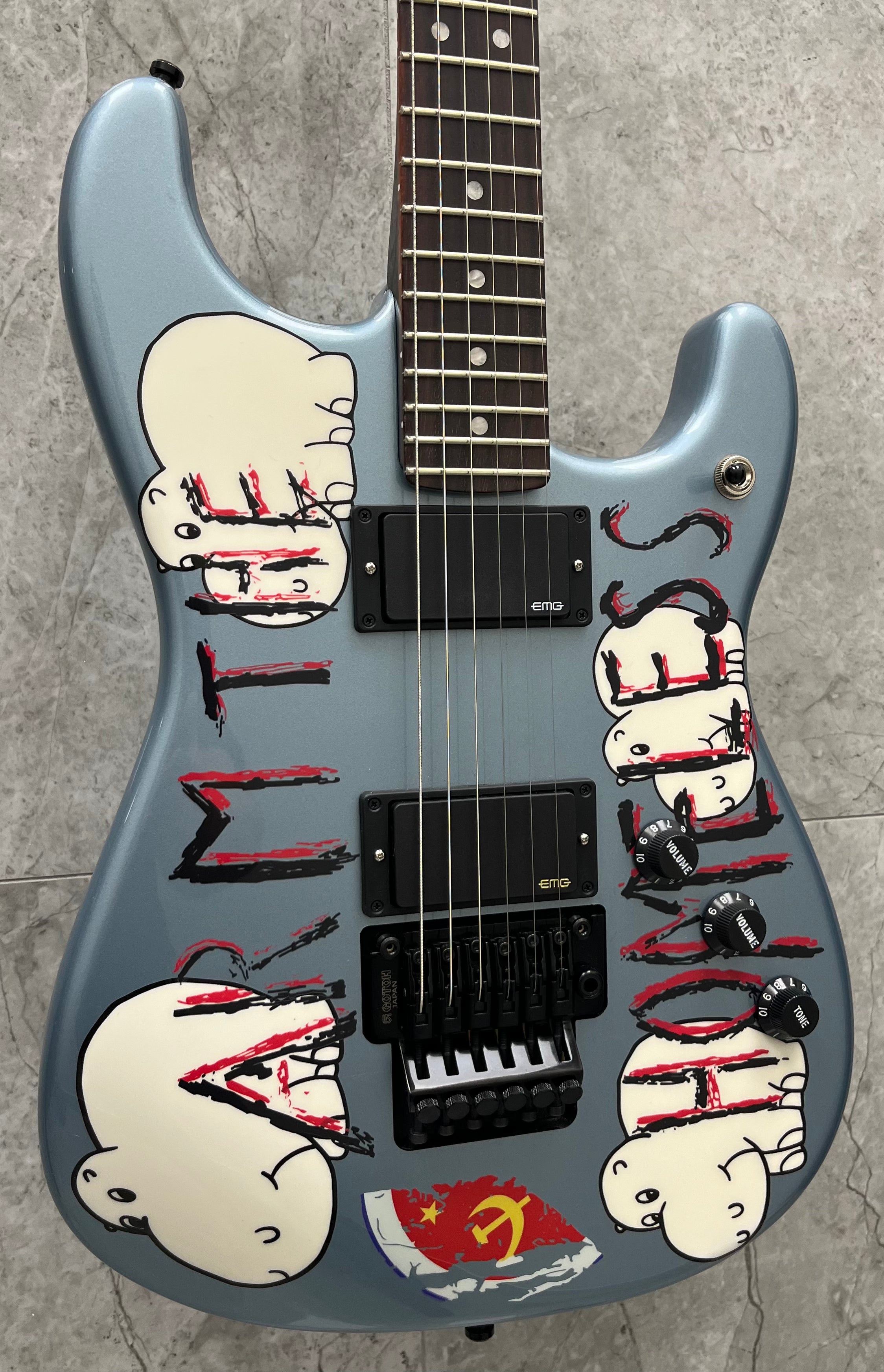 Fender Presents Tom Morello "Arm The Homeless" Rosewood Fingerboard Blue Ice Metallic 0140360783 SERIAL NUMBER TM25000364 - 8 LBS 2 OZ