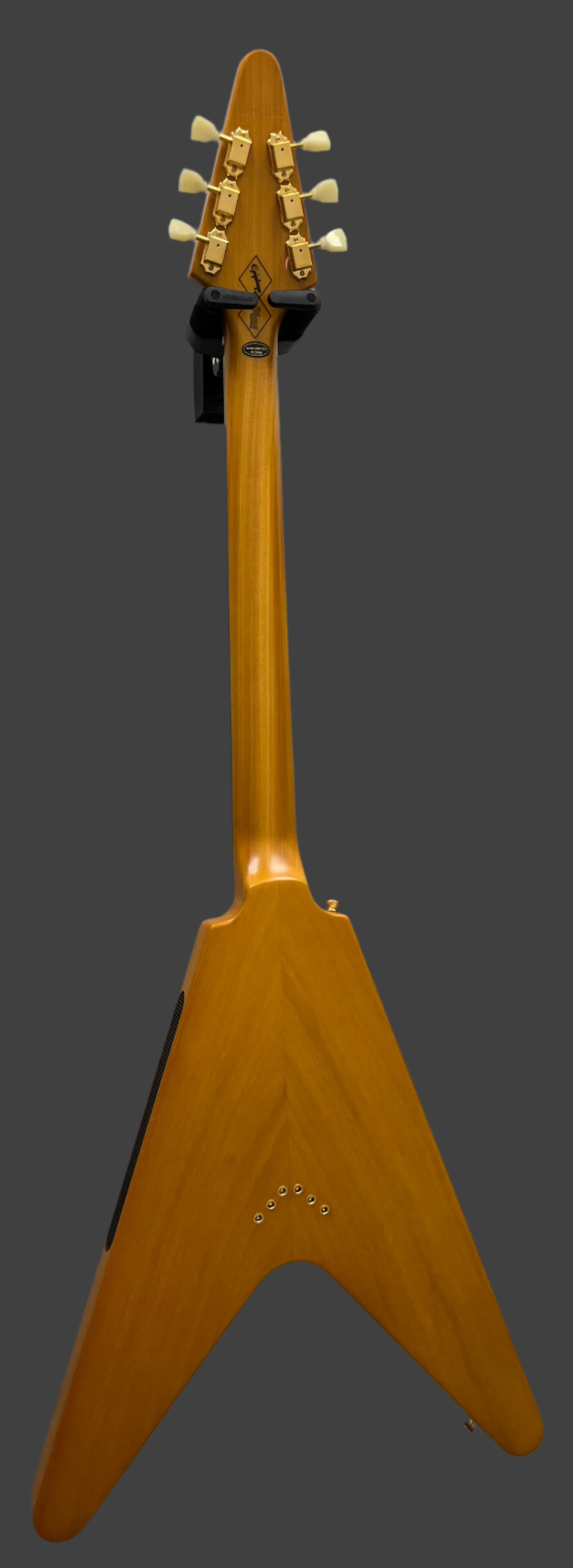 Epiphone Inspired by Gibson Custom Shop 1958 Korina Flying V IGCKFVWANAGH SERIAL NUMBER 23091530342 - 6.0 LBS