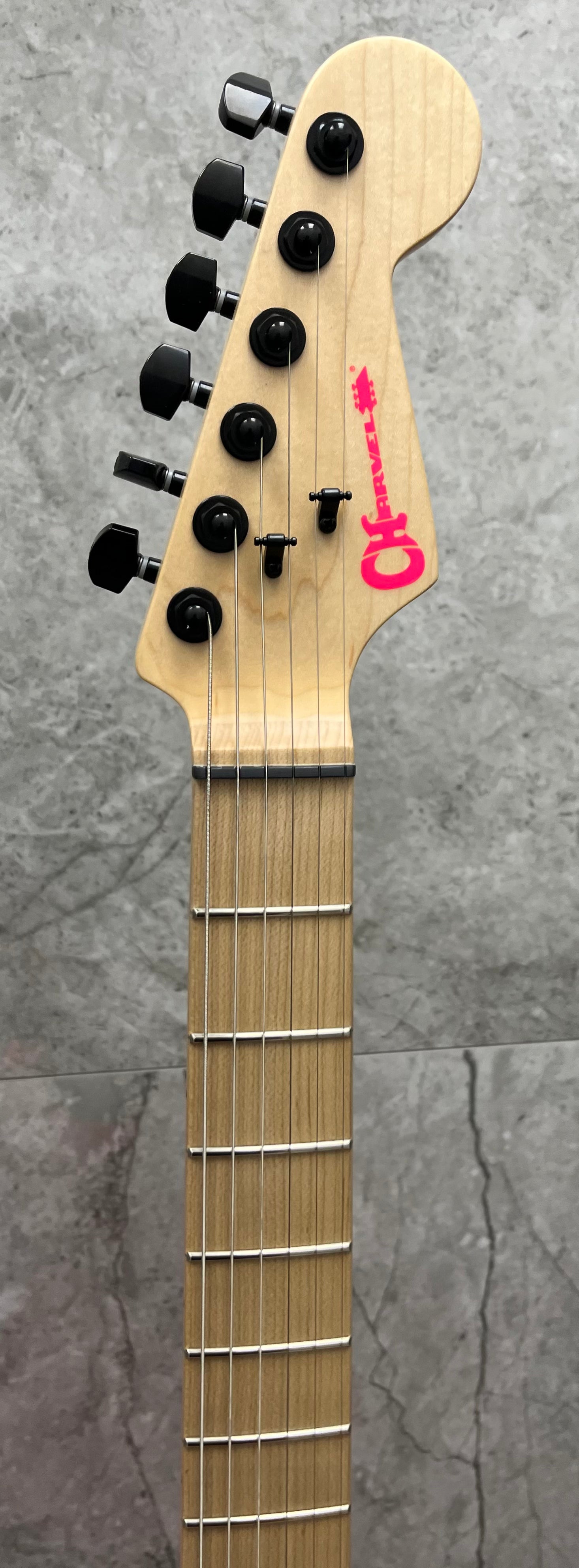 Charvel Limited Edition Sean Long Signature Pro-Mod San Dimas Style 1 HH HT M, Maple Fingerboard, Neon Pink 2965051319 SERIAL NUMBER MC250568 - 7 LBS 6 OZ