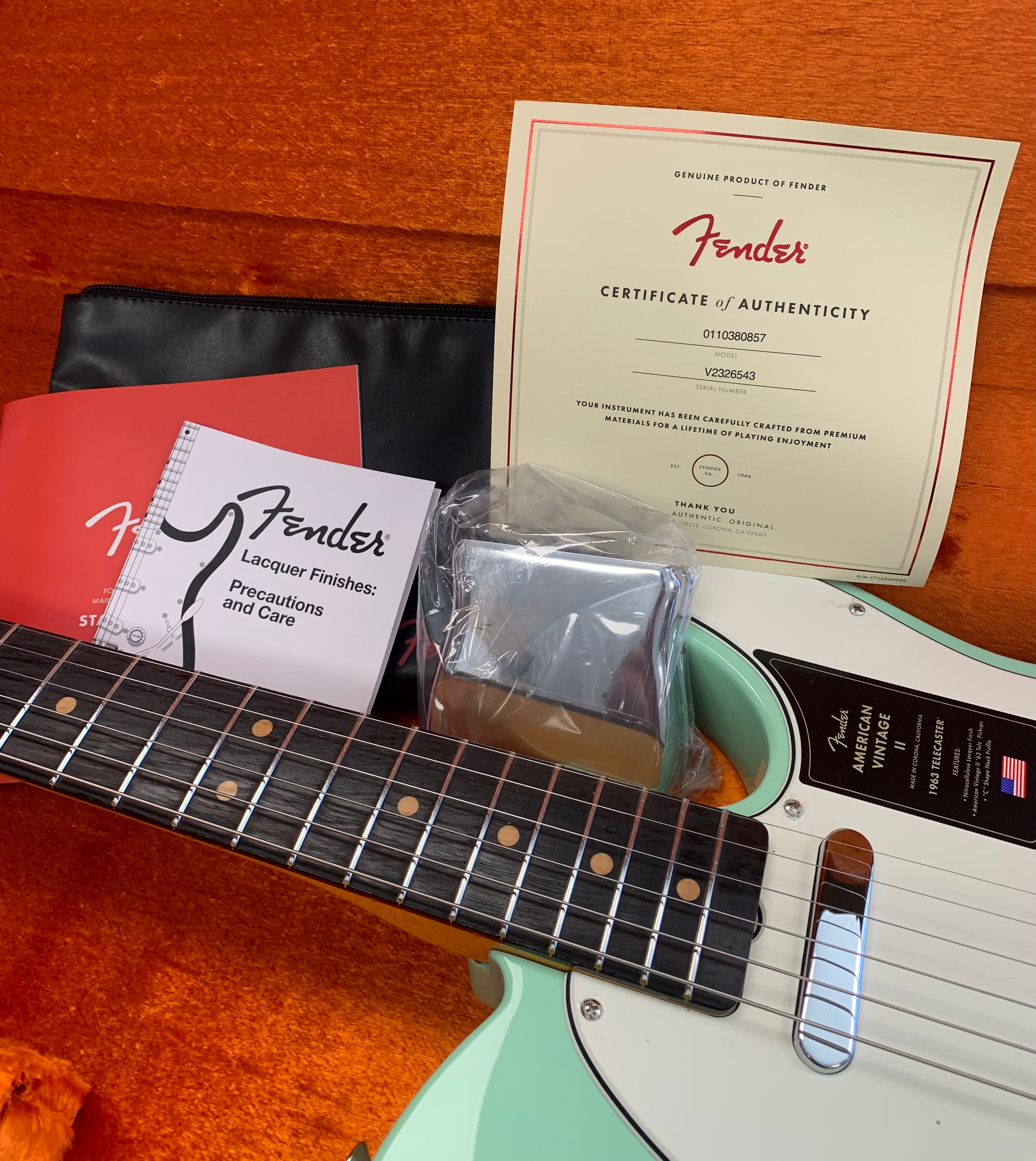 Fender American Vintage II 1963 Telecaster Rosewood Fingerboard, Surf Green 0110380857