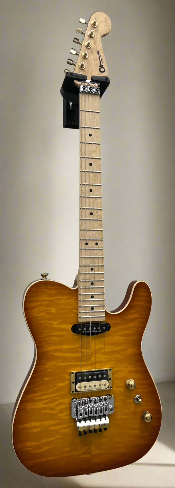 CHARVEL USA CUSTOM SHOP SPECIAL EDITION STYLE 2 HS AMBER LAGER BURST 2898000030 SERIAL NUMBER C18180 - 9.6 LBS