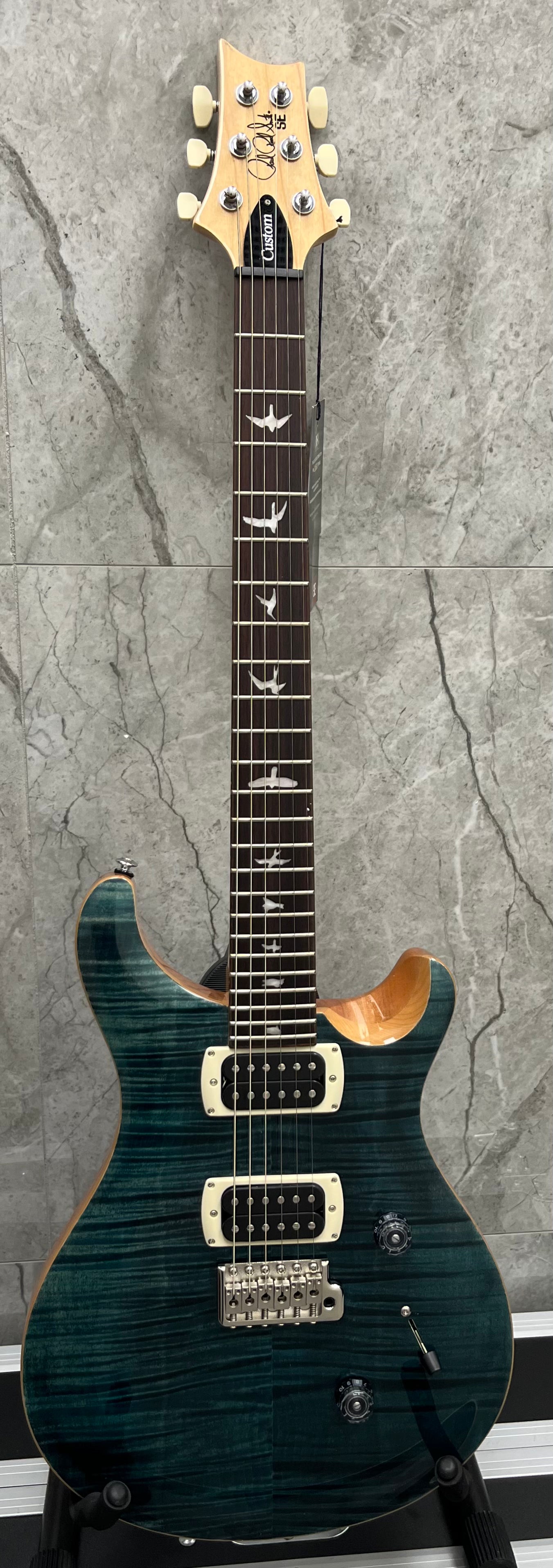PRS Guitars SE Custom 24 Electric Guitar with Gig Bag - Slate Blue 115977::SB SERIAL NUMBER CTIH043193 - 7 LBS 11 OZ