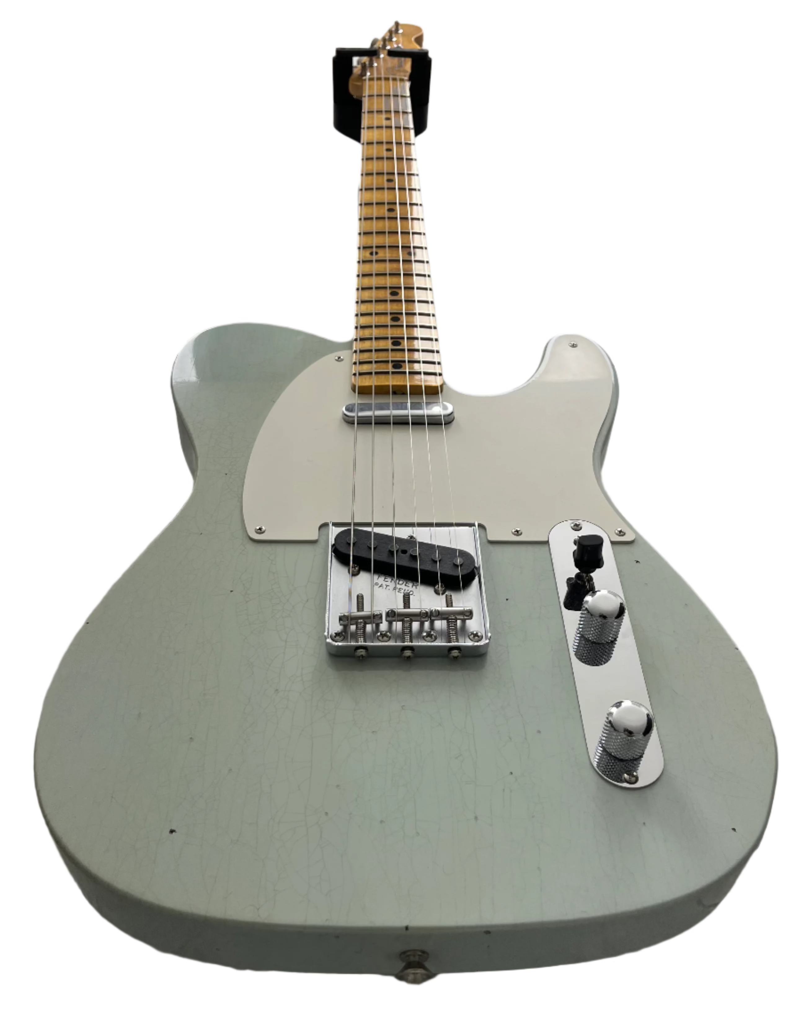 Fender USA Custom Shop 1955 Telecaster Journeyman Relic with Closet Classic Hardware, 1-Piece Quartersawn Maple Neck, Super Aged Sonic Blue 9235700023 SERIAL NUMBER CZ584952 - 7.0 LBS