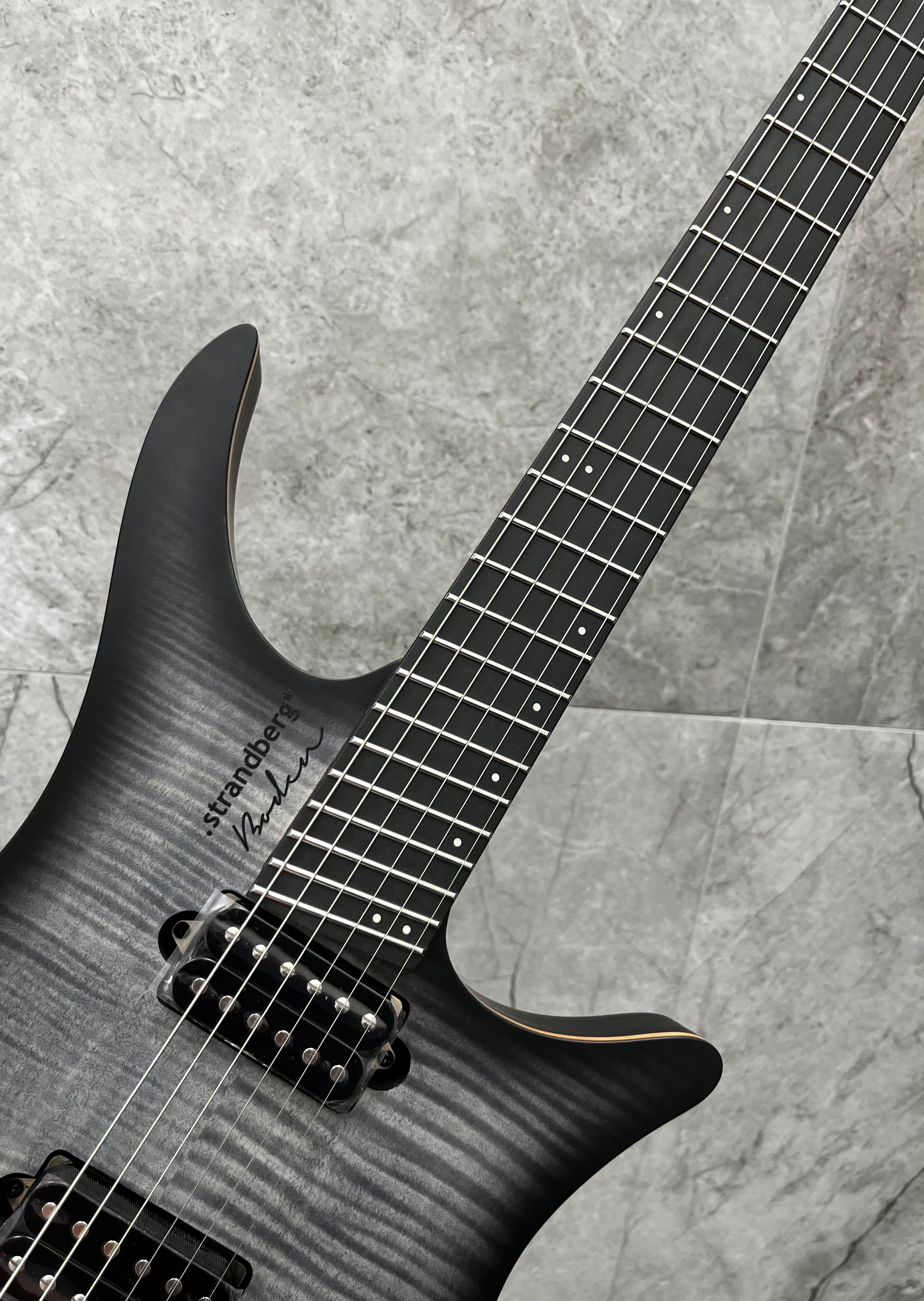 Strandberg Headless Boden Prog NX 6 Charcoal Black BD6TCT-21P-L-F-BK SERIAL NUMBER C2506463 - 4 LBS 14 OZ