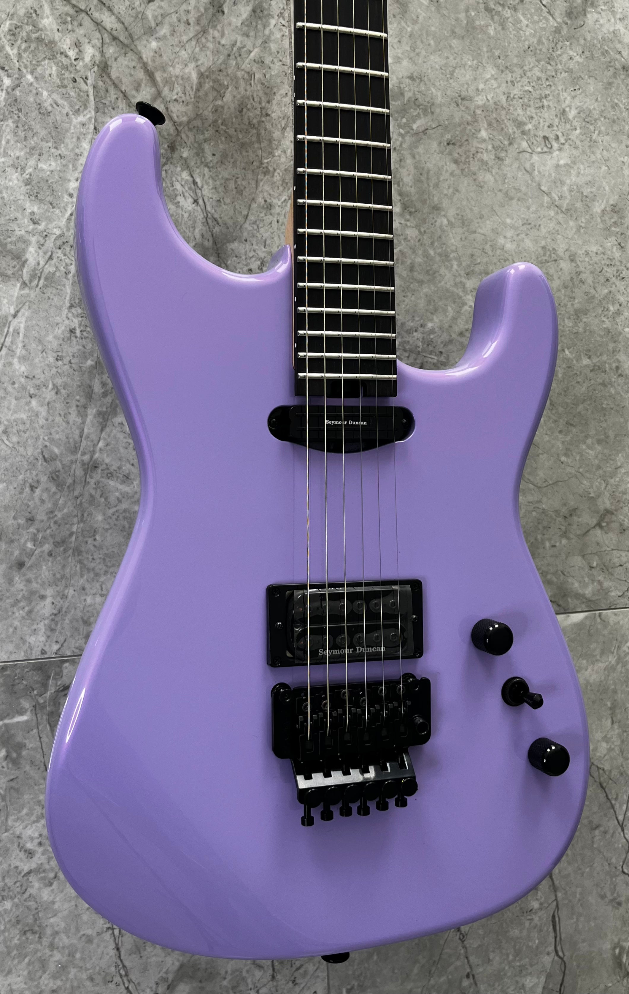 Charvel USA Custom Shop San Dimas HS FR - Lavender Ice with Ebony Fingerboard 2898000022 SERIAL NUMBER UC0267 - 8 LBS 7 OZ
