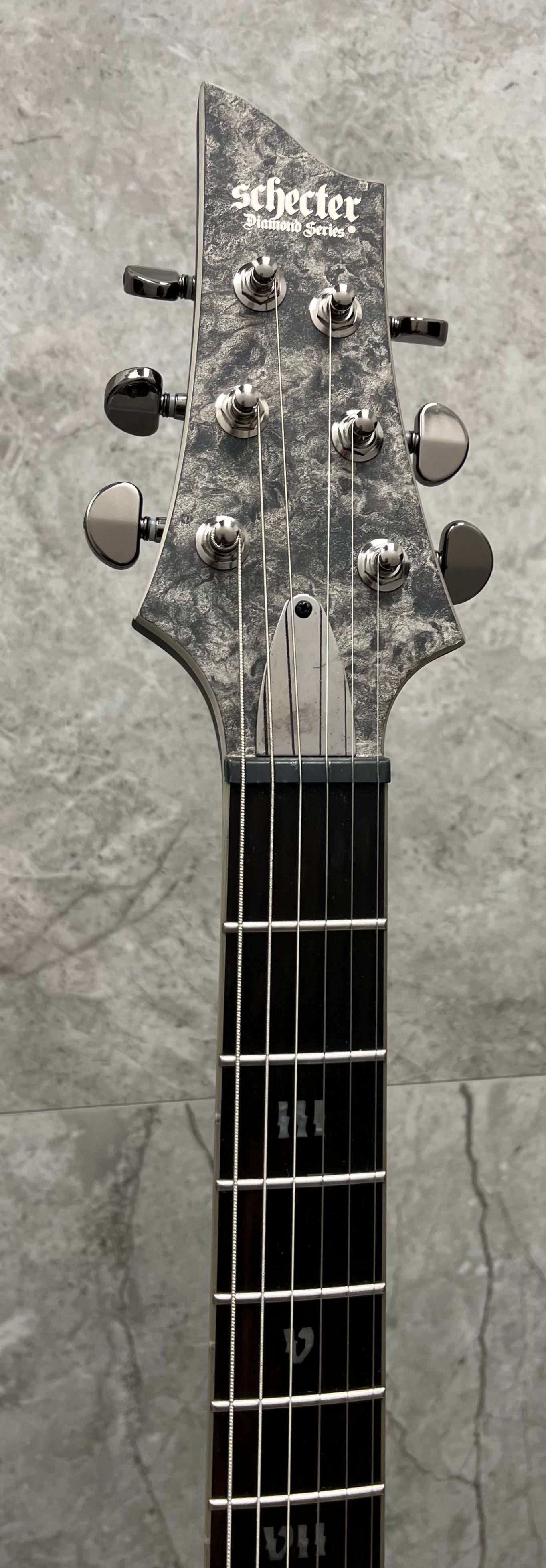 Schecter Juan of the Dead V-1 Electric Guitar, Black Reign 914-SHC SERIAL NUMBER W22120233 - 6.8 LBS