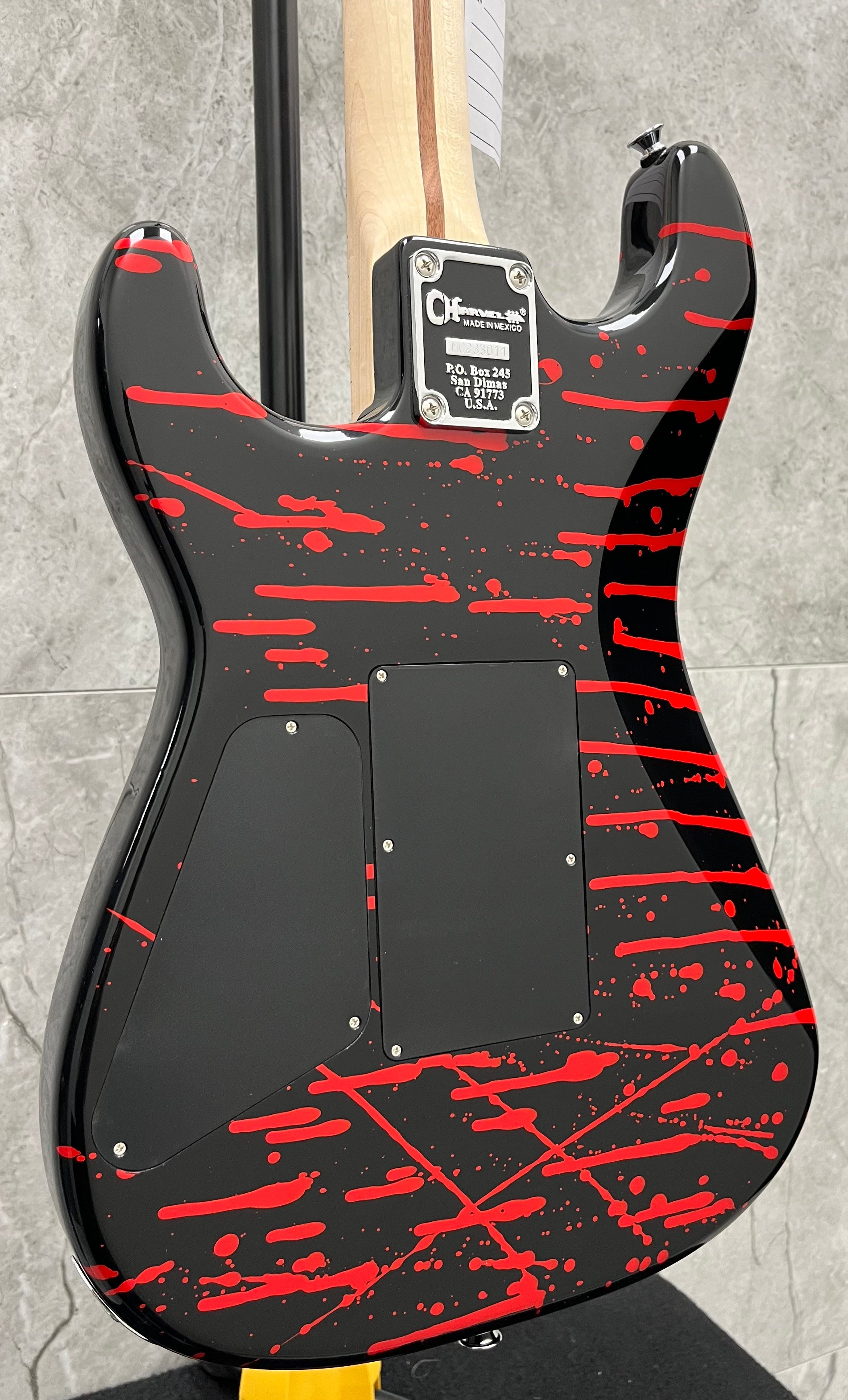 Charvel Pro Mod San Dimas Warren DeMartini Signature BLOOD AND SKULLS 2969171590 SERIAL NUMBER MC233011 - 7.8 LBS