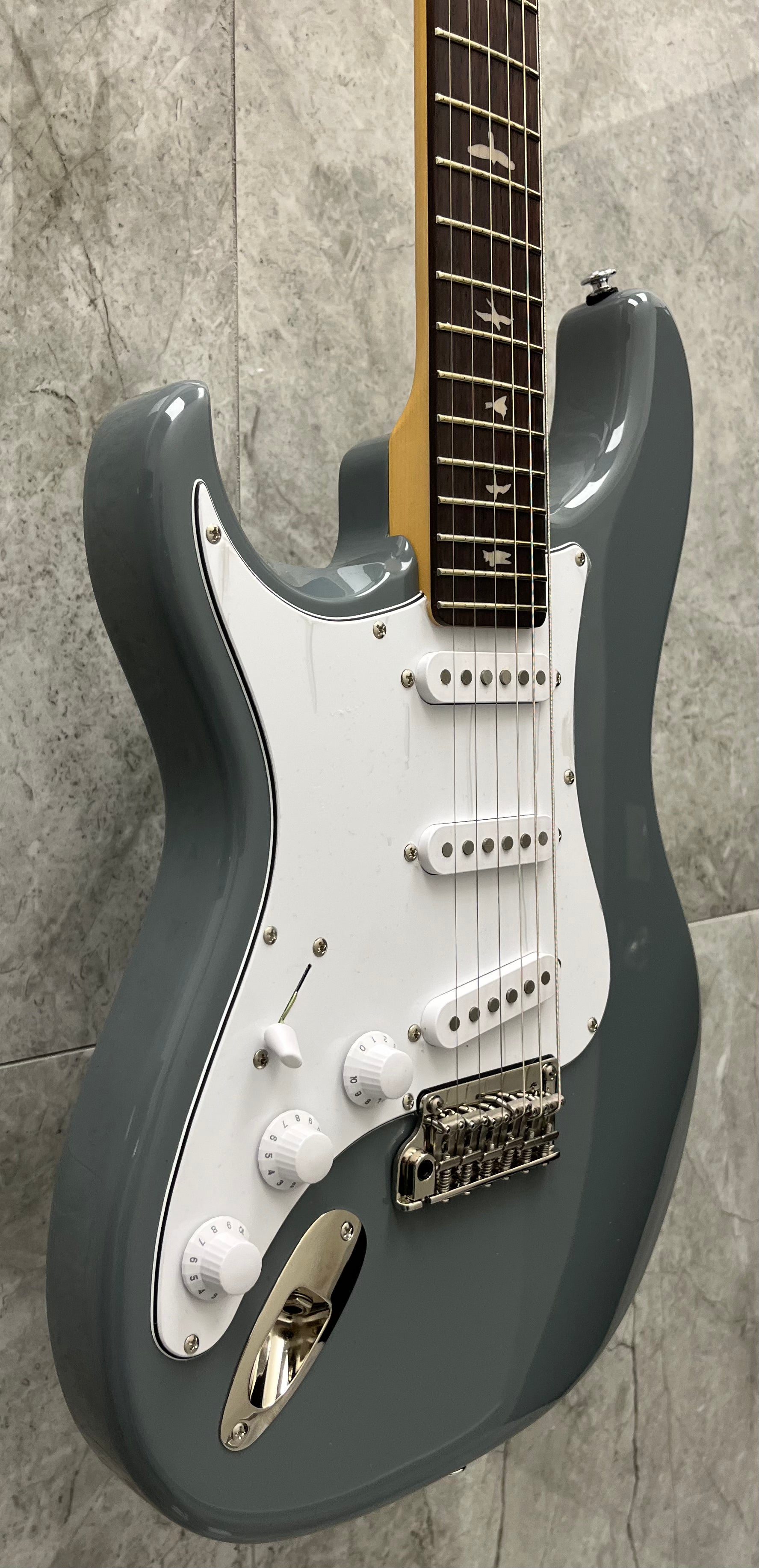 PRS Guitars LEFT HANDED John Mayer Silver Sky SE Electric Guitar with Gigbag - Storm Gray 114259::8J: