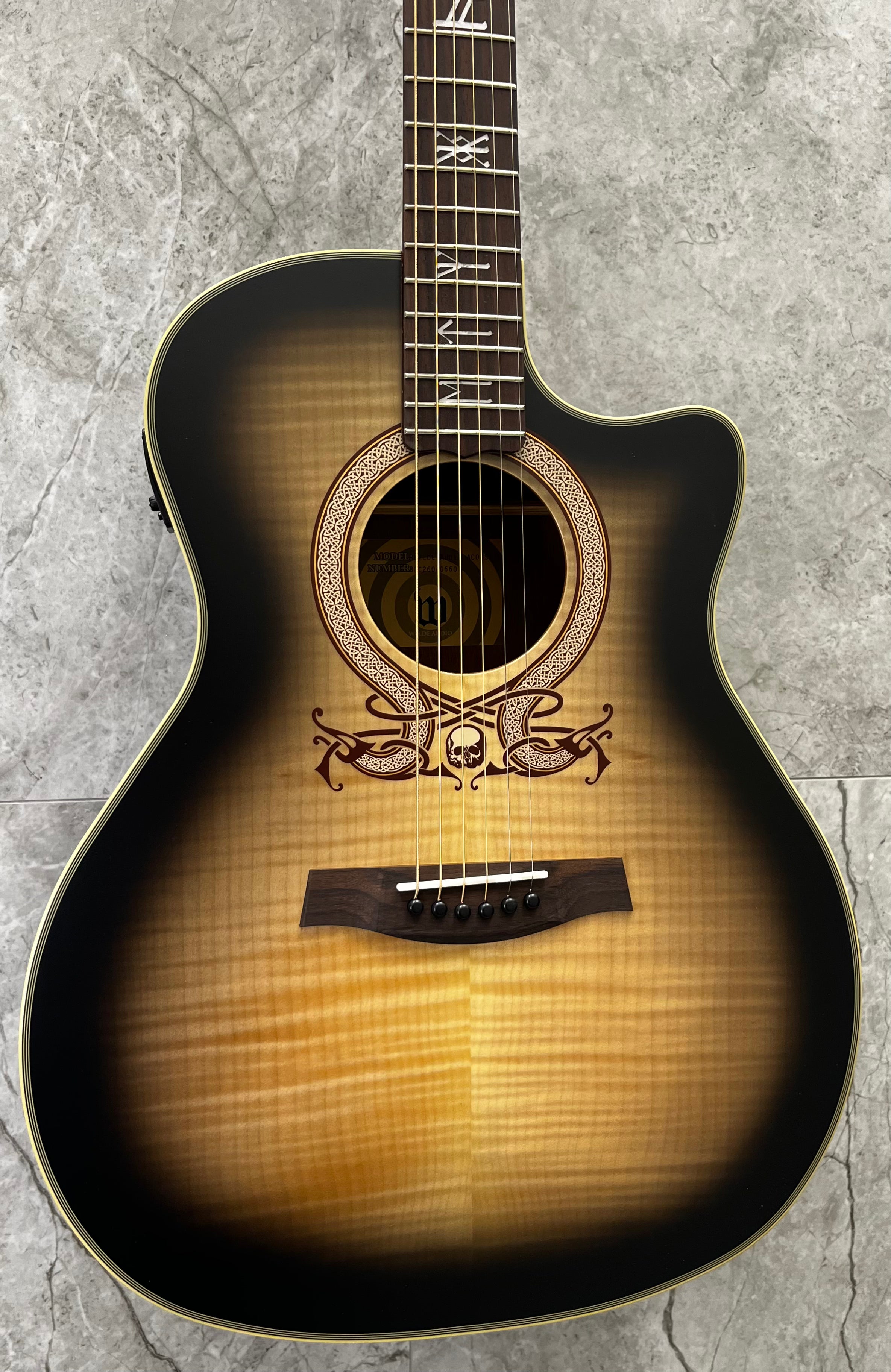 WYLDE AUDIO ZAKK WYLDE GRAND AUDITORIUM ACOUSTIC ELECTRIC Ash Burst Satin 4620-SHC