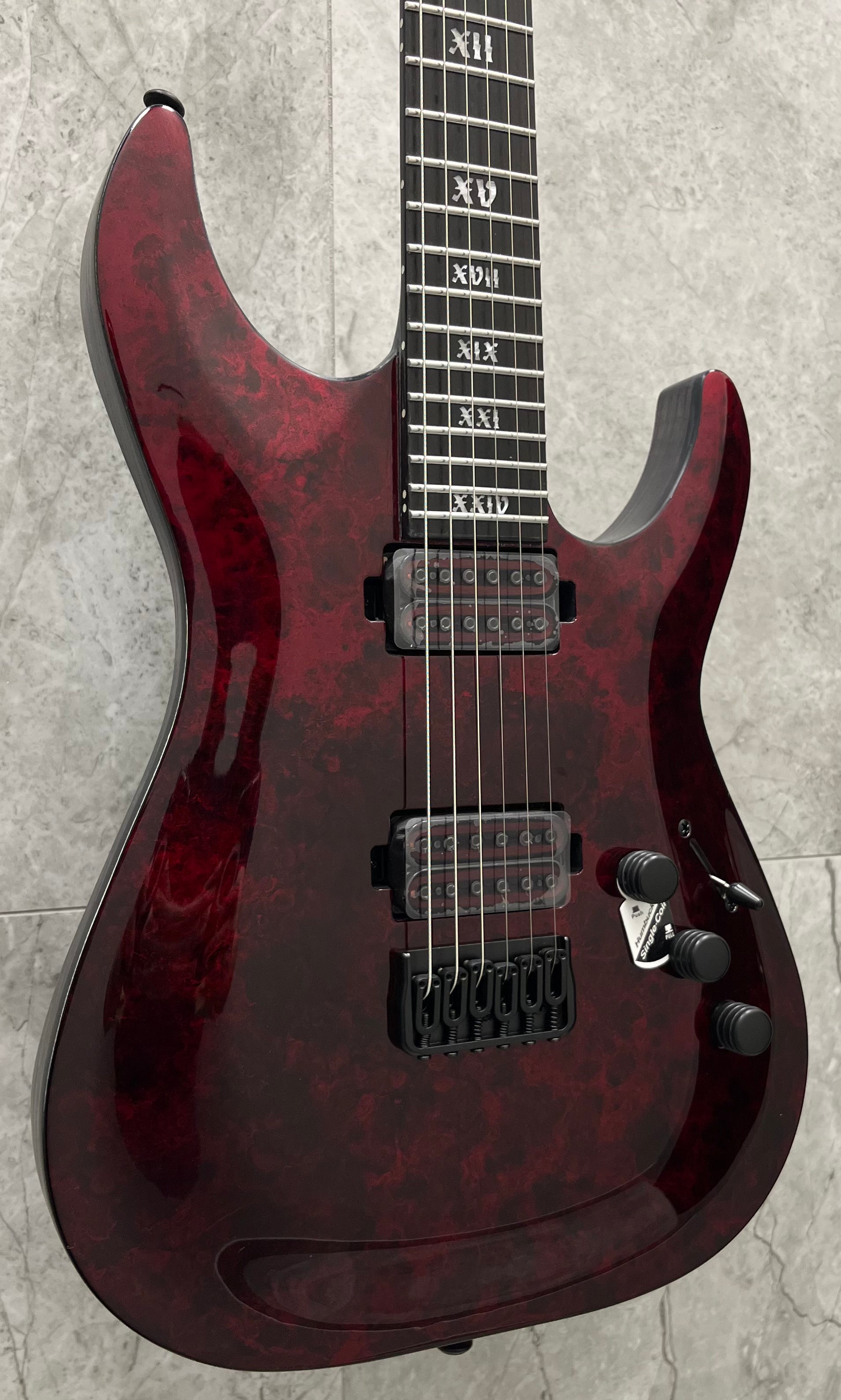 Schecter C-1 Apocalypse Electric Guitar Red Reign 3055-SHC SERIAL NUMB
