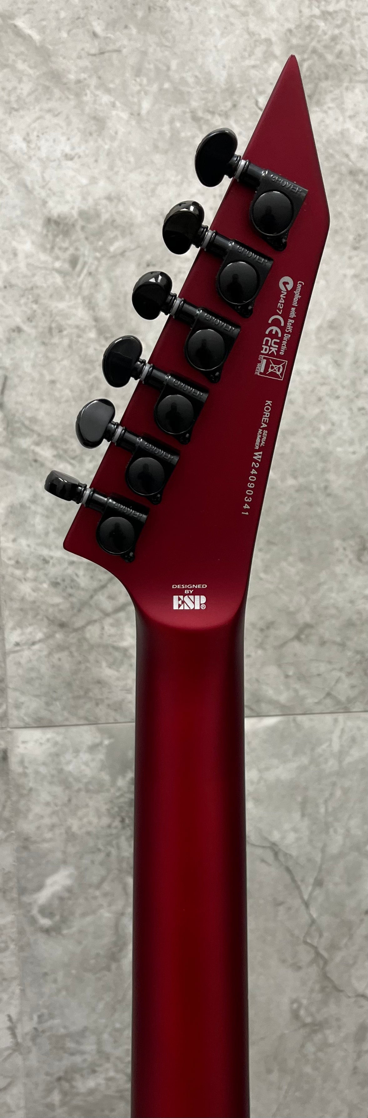 ESP LTD M-1000 Electric Guitar M1000 Candy Apple Red Satin LM1000CARS SERIAL NUMBER W24090341 - 8.2 LBS