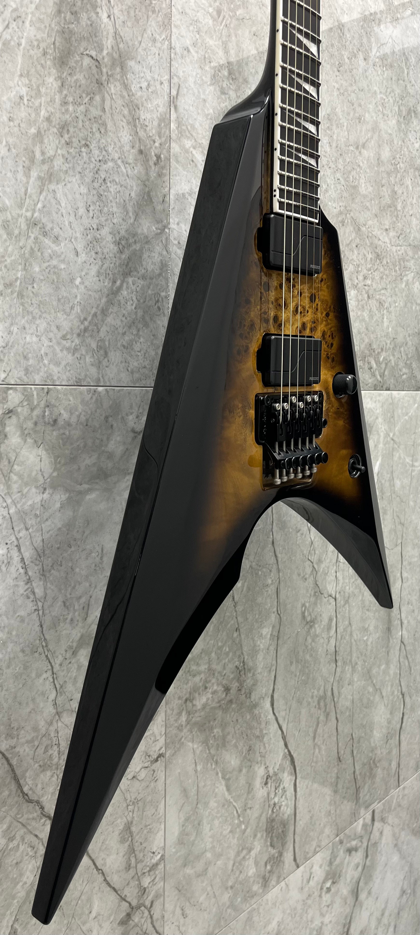 ESP E-II ARROW MADE IN JAPAN Electric Guitar EII Nebula Black Burst EIIARROWBMNBLKB SERIAL NUMBER ES9454223 - 7.8 LBS