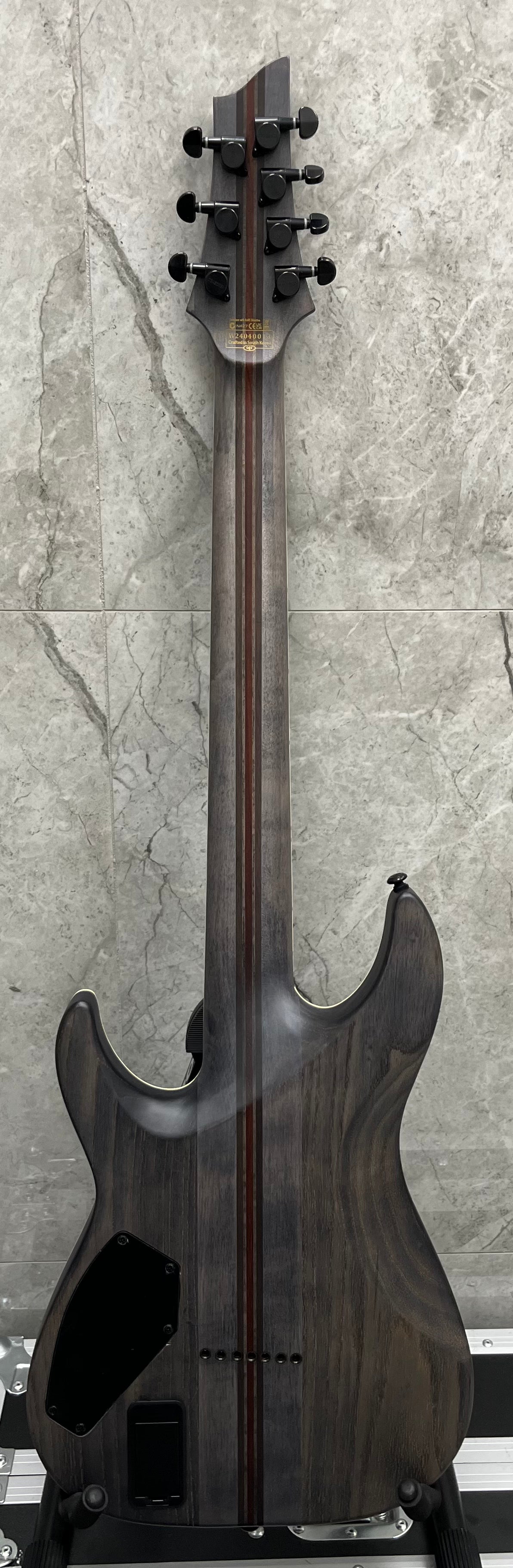 Schecter C-7 SLS 7 Evil Twin Satin Black 7 String 1349-SHC SERIAL NUMBER W24040013 - 8 LBS 5 OZ