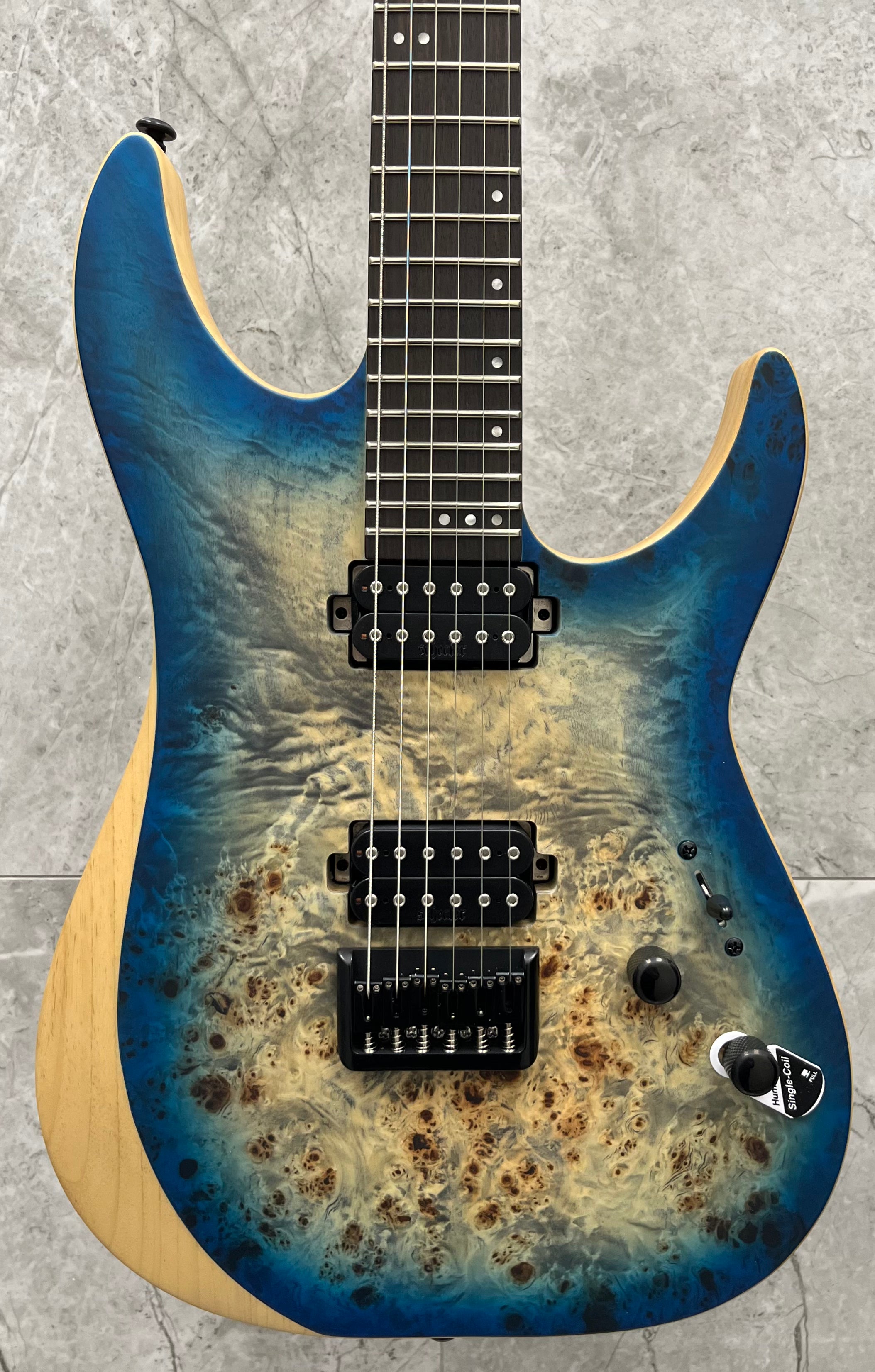 Schecter REAPER Electric Guitar with Swamp Ash Body Poplar Burl Top -