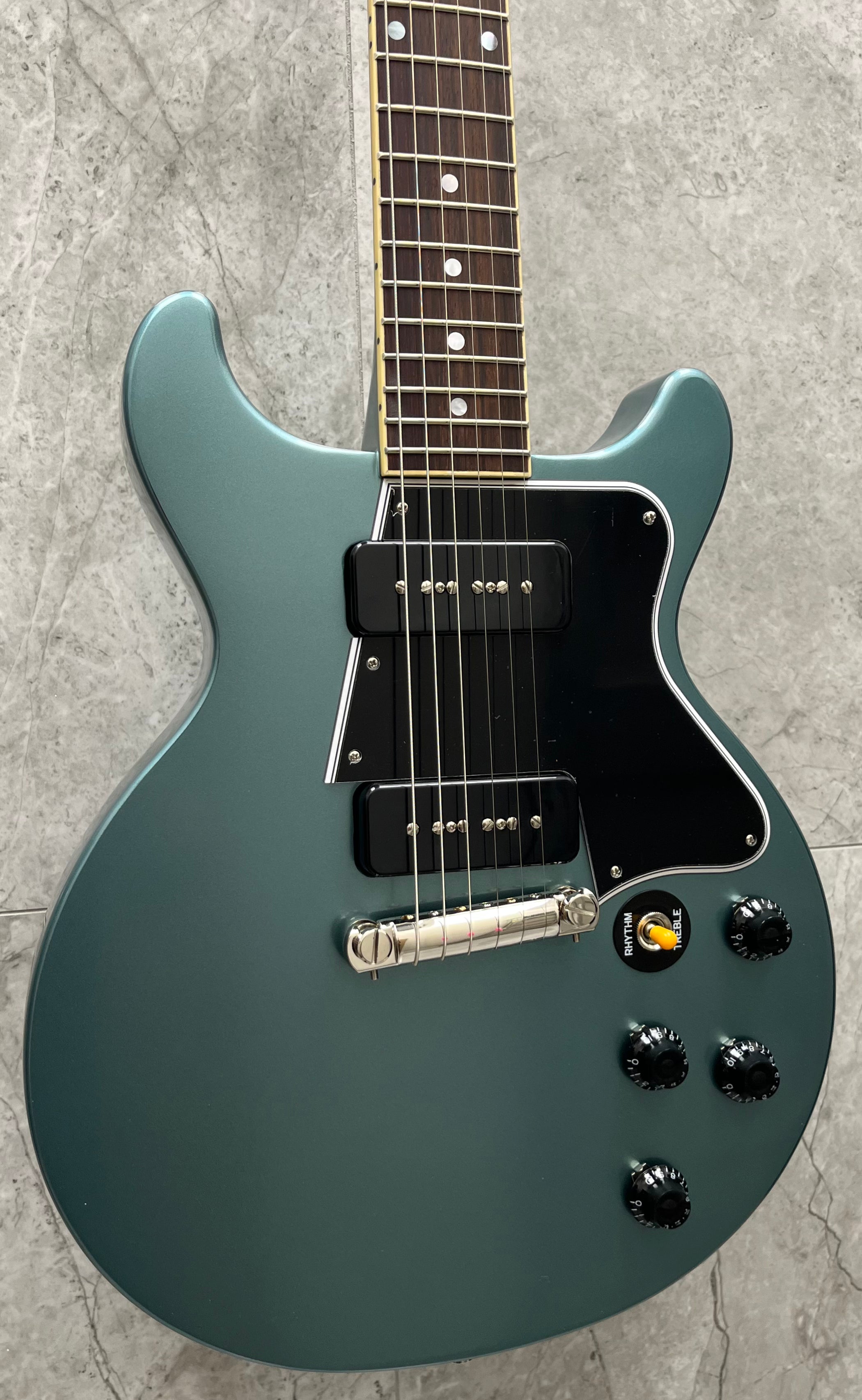 Epiphone Exclusive Inspired by Gibson 1960 Les Paul Special Double Cut Pelham Blue w/ HARDSHELL CASE ECLSR0PENH