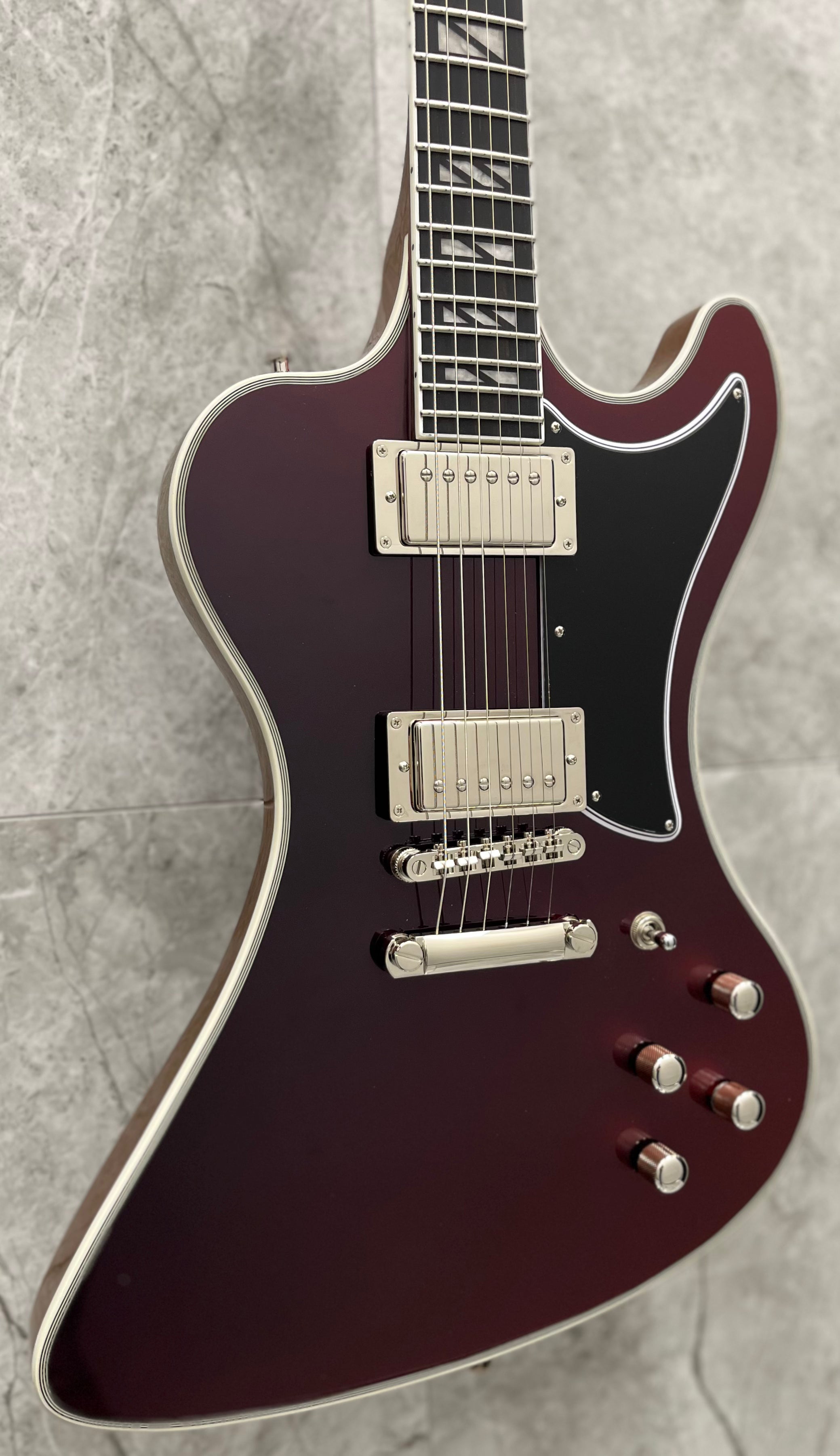 Epiphone Futura RD Custom W/ Stainless Steel Frets and Gig Bag Midnight Ember Shift EIFRDCMESNH SERIAL NUMBER 25121520367 - 8 LBS 12 OZ