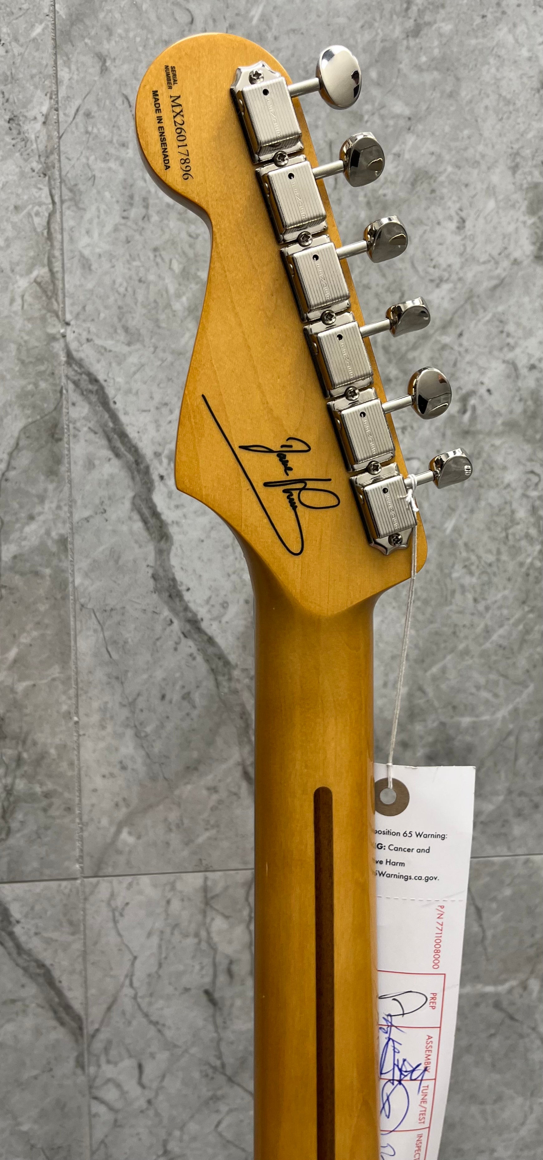 Fender Limited Edition 50th Anniversary Dave Murray Stratocaster Rosewood Fingerboard, Black 0141010306 SERIAL NUMBER MX26017896 - 8 LBS 5 OZ