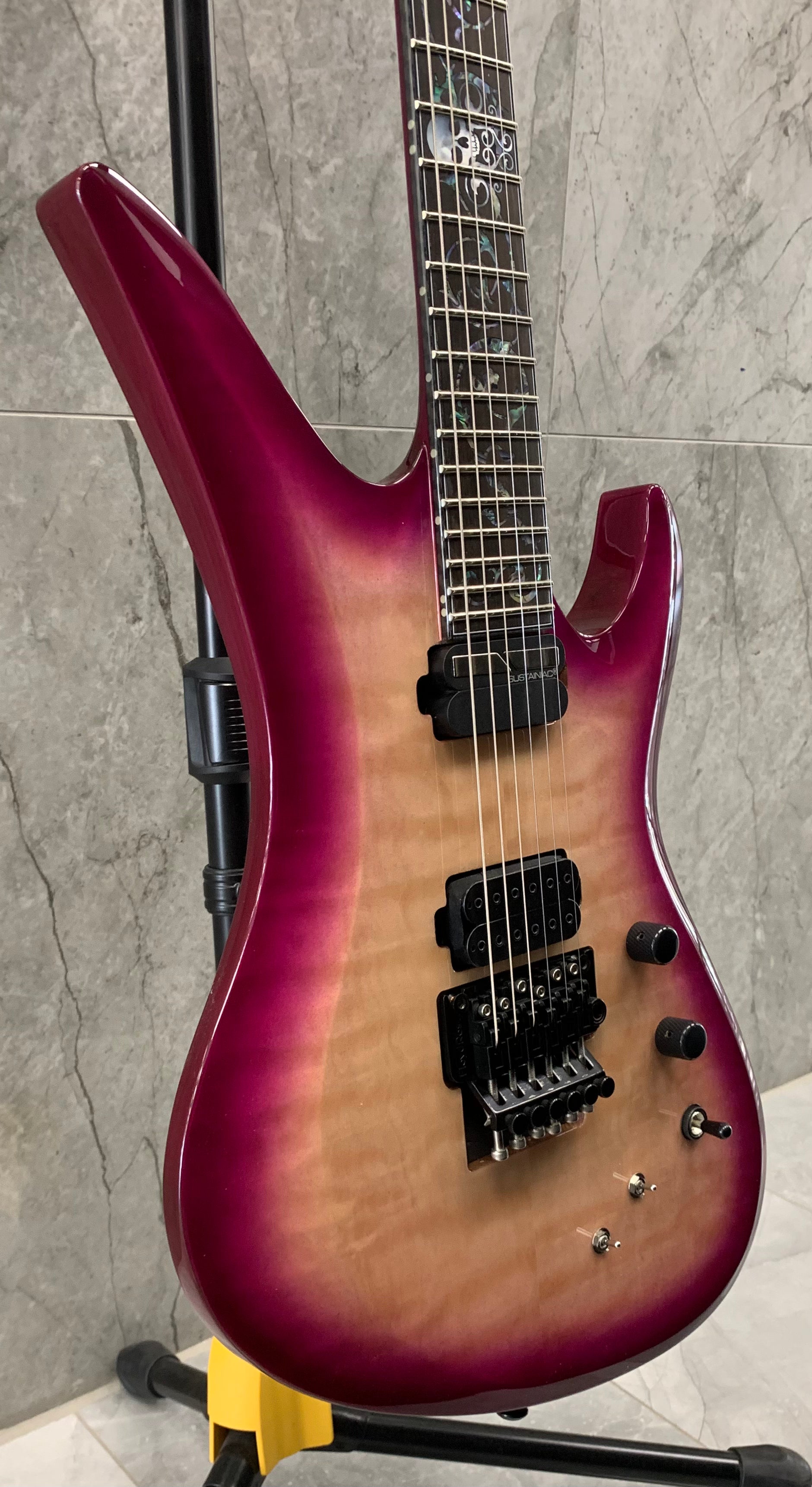 Stringfield Icon Schecter Nikki Stringfield A-6 FR S Electric Guitar, Maiden Mist 359-S ...