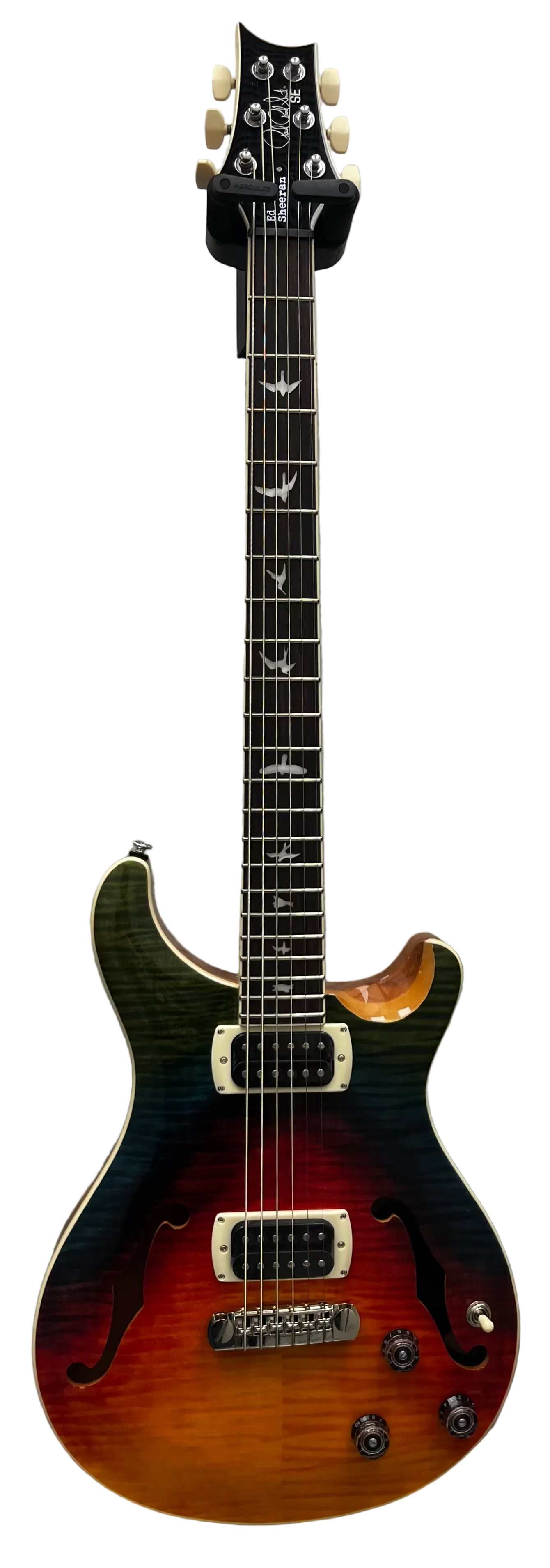 PRS Guitars SE Ed Sheeran Hollowbody I Piezo Baritone Electric Guitar with Gigbag - Kaleidoscope 117232::1E SERIAL NUMBER CTII010885 - 6 LBS 13 OZ