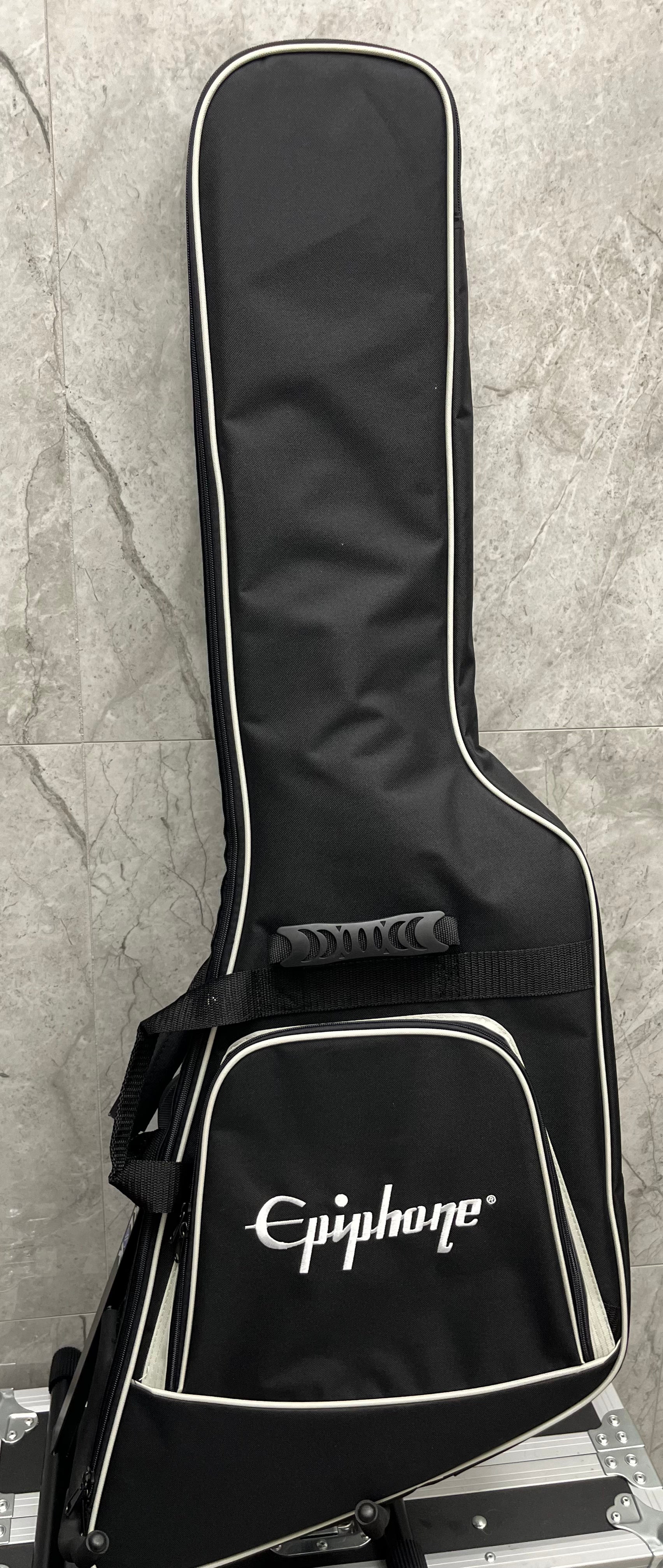 Epiphone Futura Explorer Custom W/ Stainless Steel Frets and Gig Bag Firestorm Shift EIFEXCFSSNH