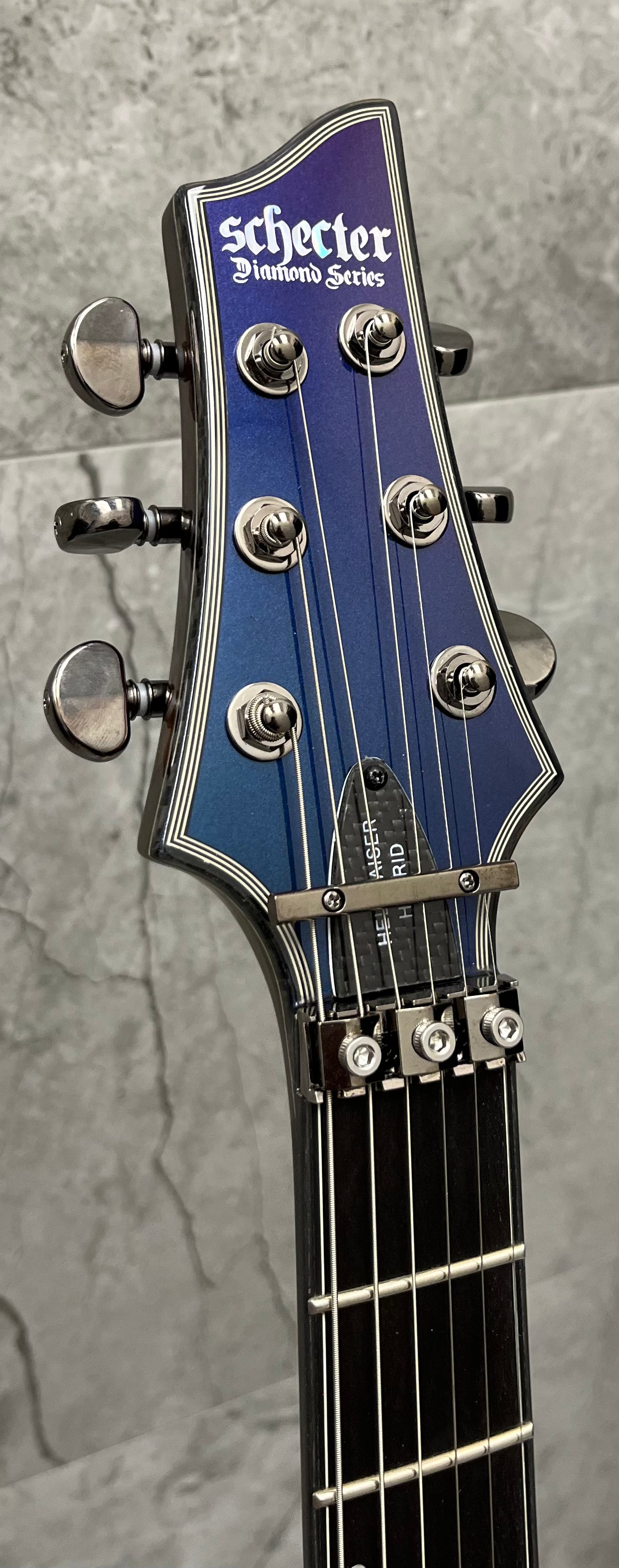 Schecter Hellraiser Hybrid C-1 FR S w/ sustainiac Ultra Violet 1955-SHC SERIAL NUMBER W24071661 - 8.0 LBS