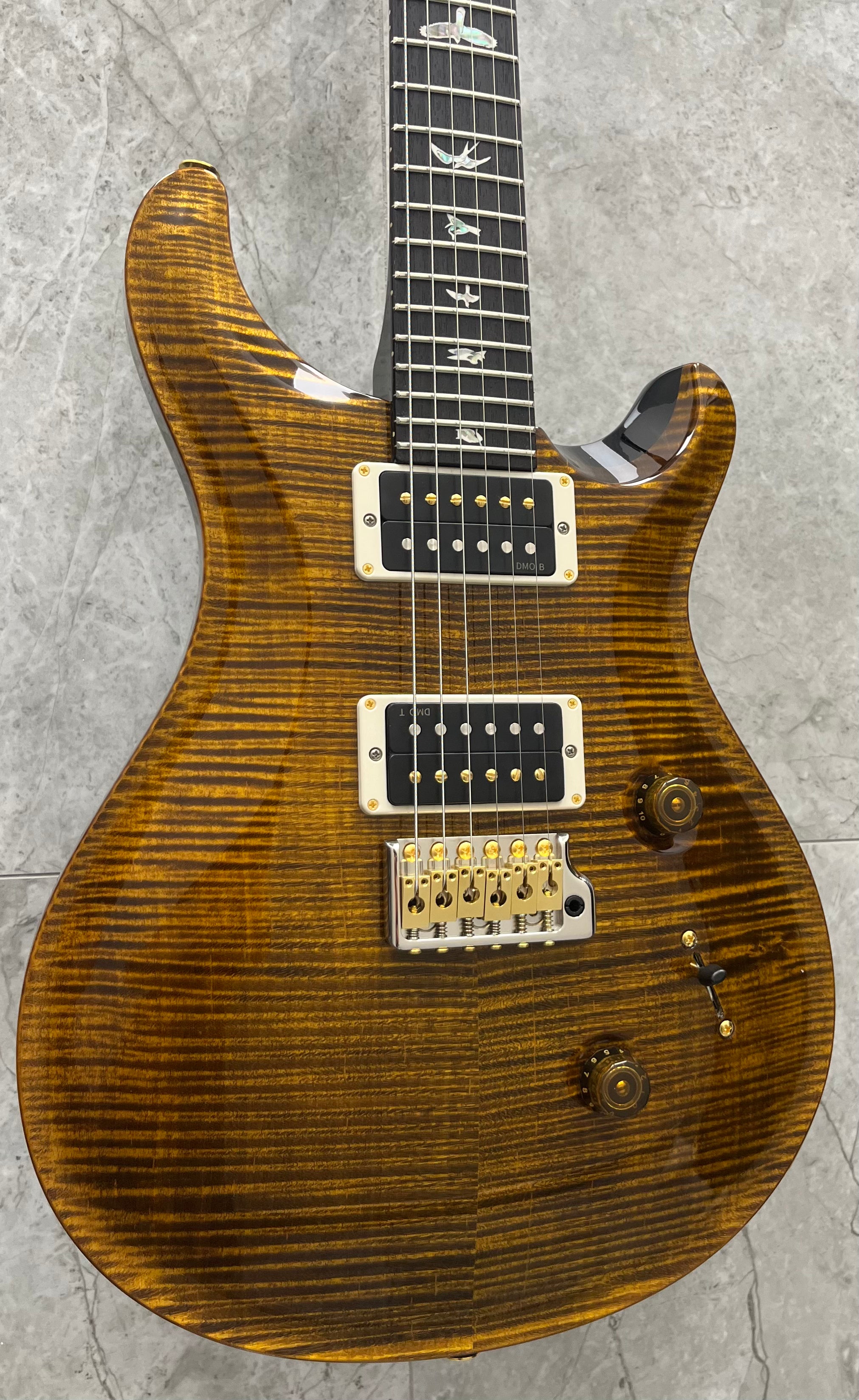 PRS USA Custom 24 - 10 Top Electric Guitar - CUSTOM COLOUR 112787::CC (Private Stock Colour) - Tiger Eye SERIAL NUMBER 250416685 - 7 LBS 10 OZ
