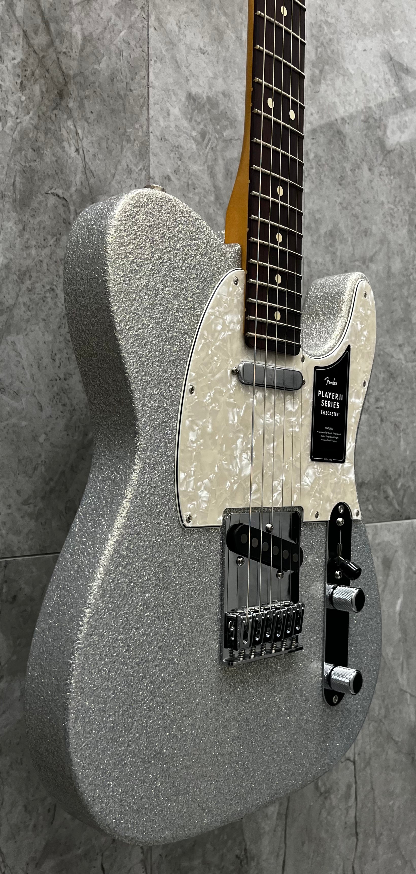FENDER  75th Anniversary Player II Telecaster Rosewood Fingerboard, Diamond Dust Sparkle 0140770313 SERIAL NUMBER MXA26001552 - 8 LBS 1 OZ