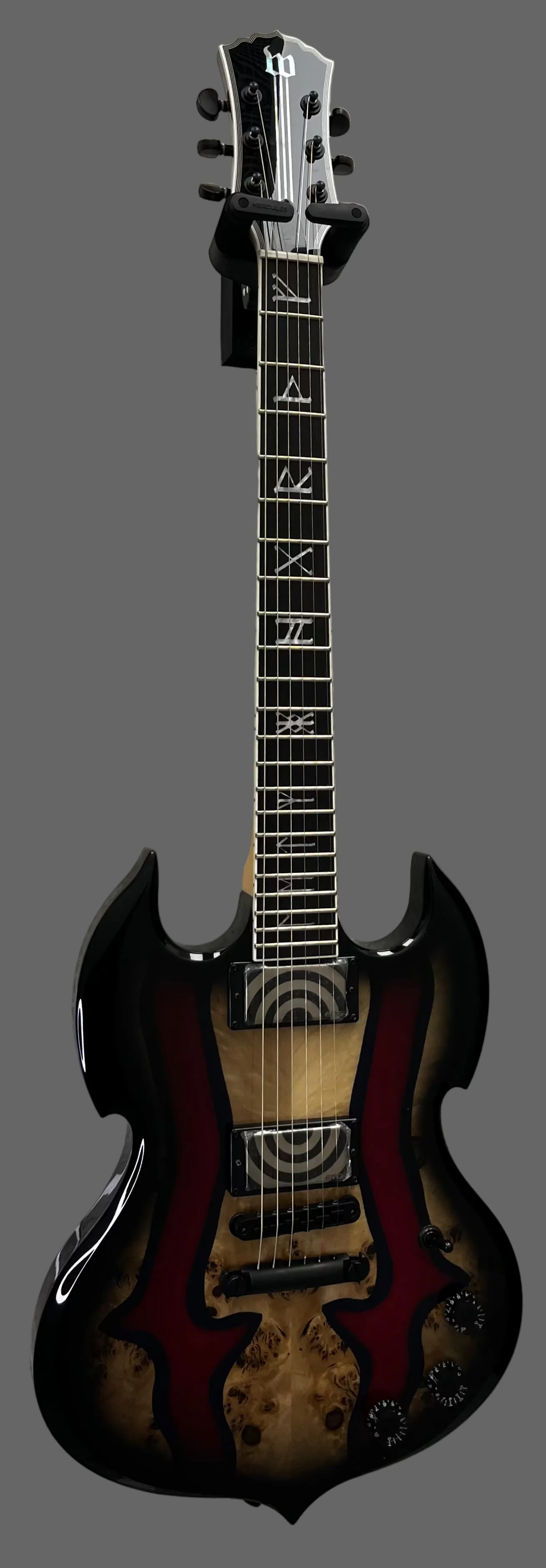 WYLDE AUDIO BARBARIAN SPECIAL EDITION BLOOD RIVER BURL 4593-SHC SERIAL NUMBER WA26040115 - 8 LBS 15 OZ