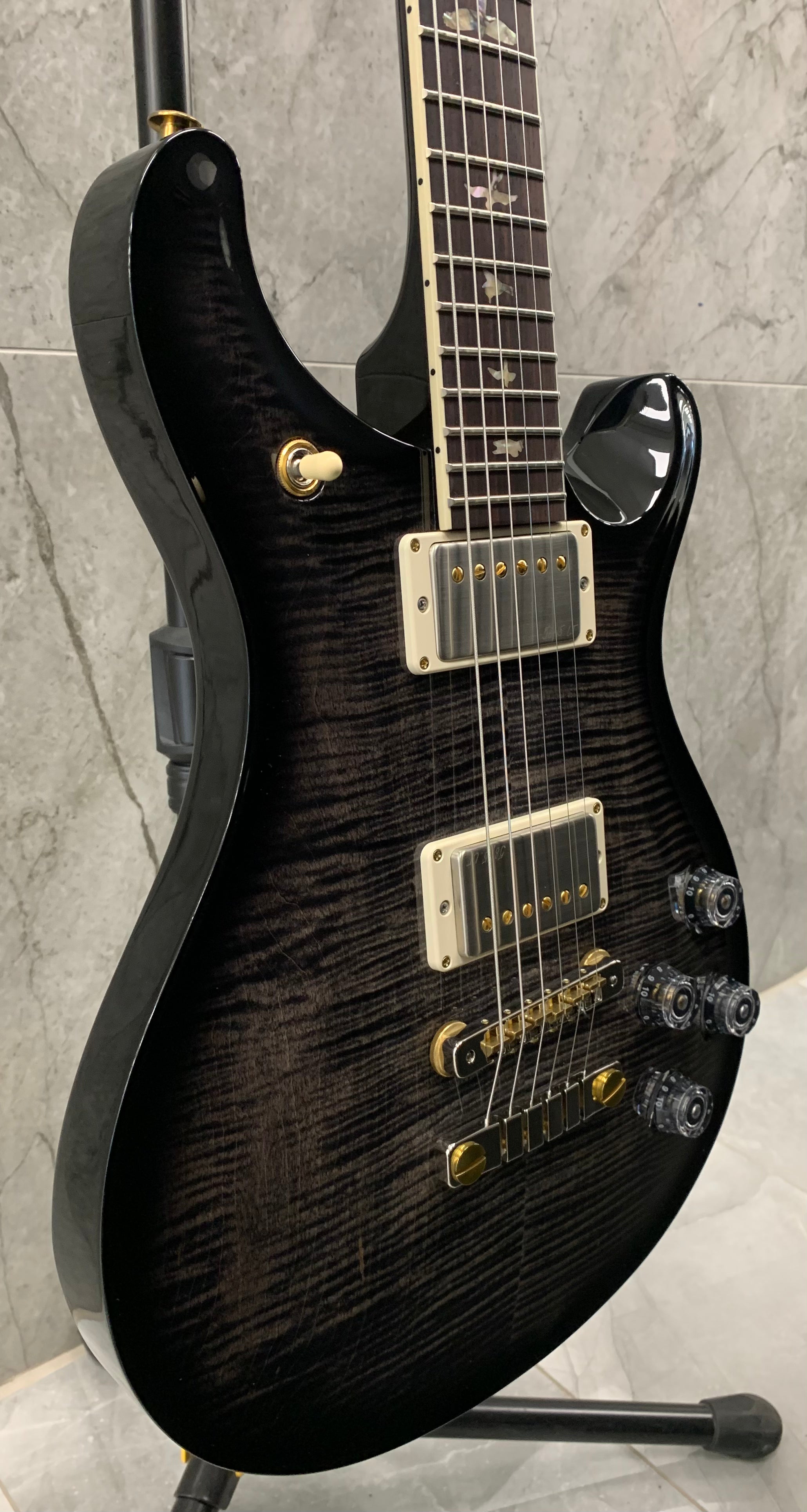 PRS USA Mc594 10 top – Custom Colour – Charcoal Smokewrap Burst 112804:CC SERIAL NUMBER 0379686 - 8.0 LBS