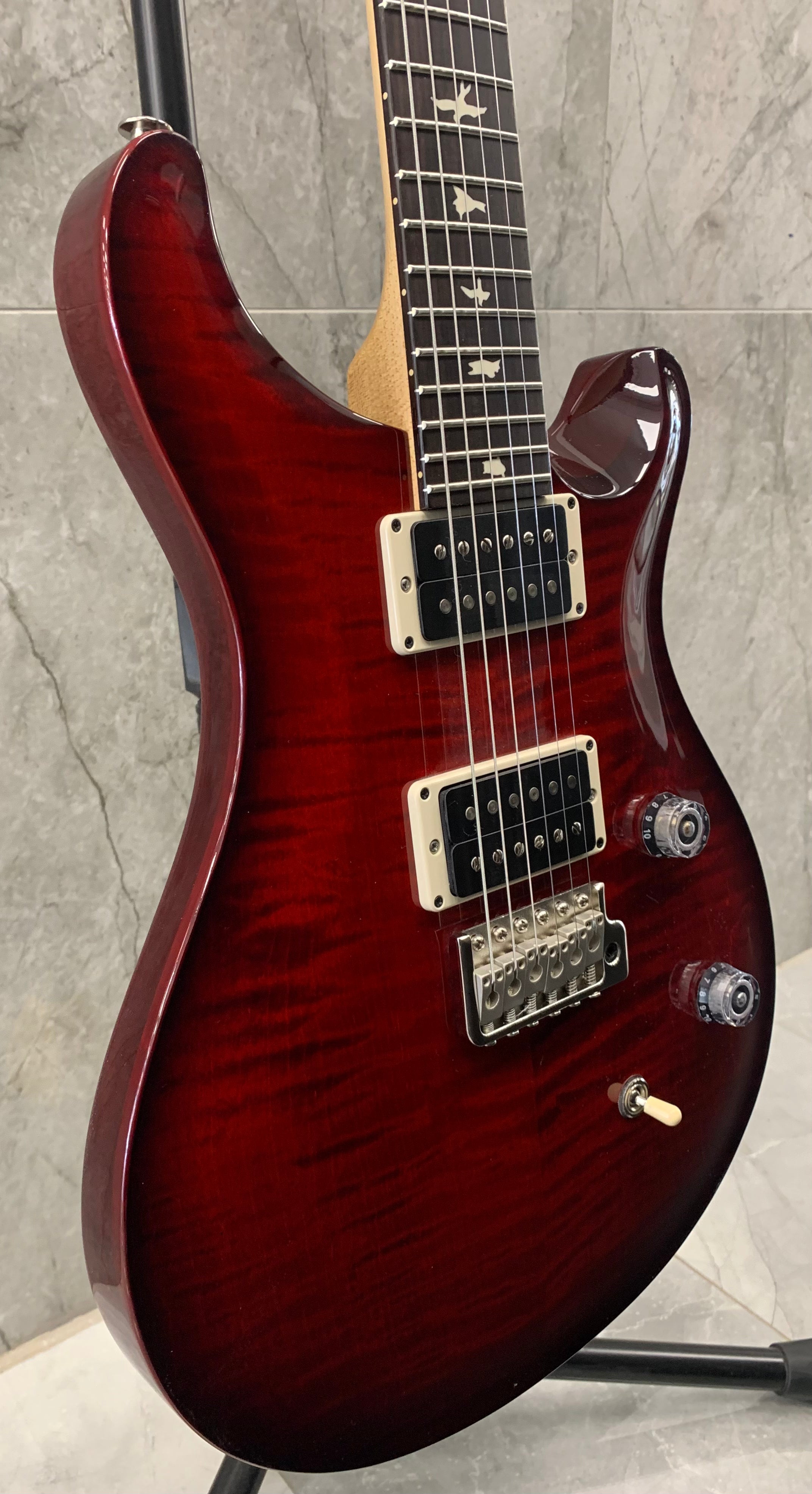 PRS USA Ce24 – Custom colour – Fire Red Wrap 112784:CC SERIAL NUMBER 0379792