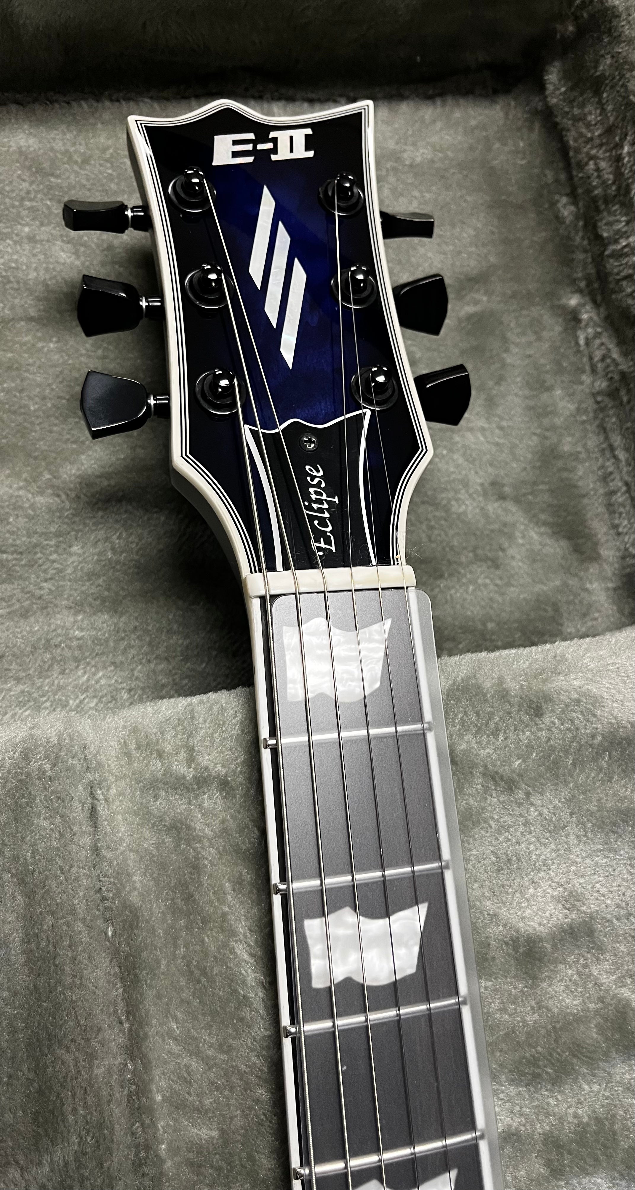 ESP E-II EII Eclipse Electric Guitar, Reindeer Blue EIIECQMRDB SERIAL NUMBER ES7645253 - 8 LBS 3 OZ