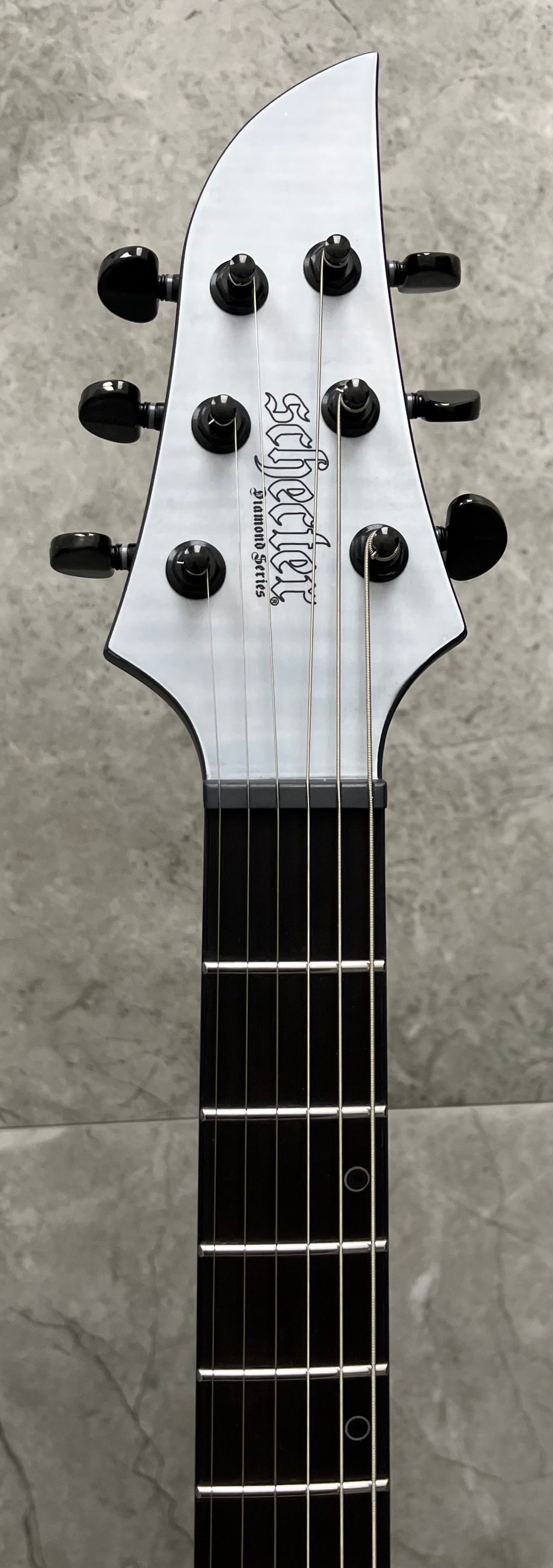 Schecter Keith Merrow KM-6 MK-III Legacy Left Handed Electric Guitar, Transparent White Satin 876-SHC SERIAL NUMBER W24100203 - 6.6 LBS