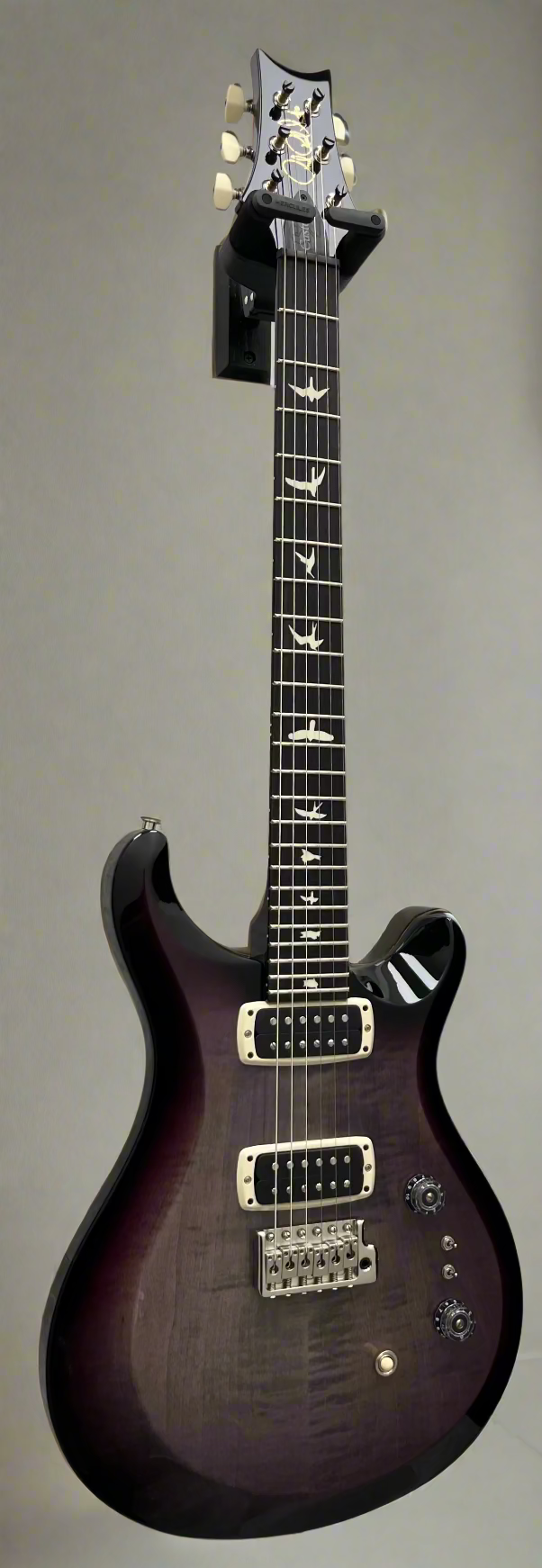 PRS Guitars USA S2 Custom 24-08 G2 - Faded Gray Black Purple SMOKE Burst 112819::G2 SERIAL NUMBER 25 S2081697 - 7.4 LBS